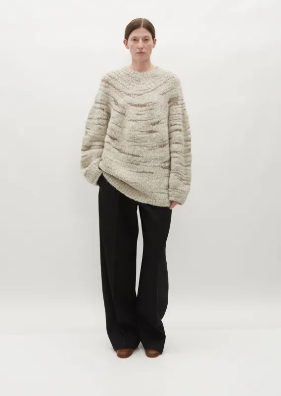 Handknit Threadbare Pullover sold by La Garconne