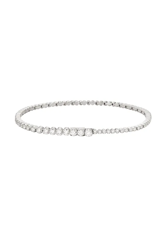 Bracelet de Tennis Nuage Blanc made by La Garconne