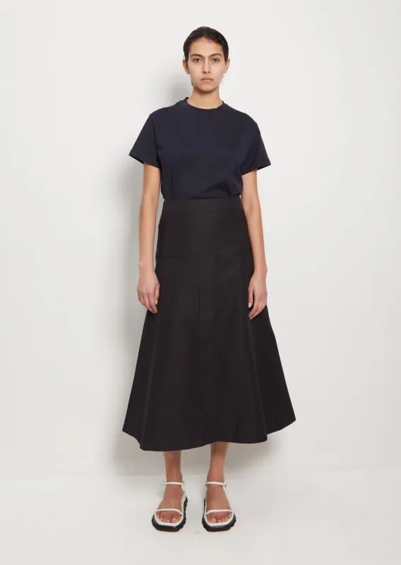 Carmen Cotton Polyester Vent Skirt sold by La Garconne