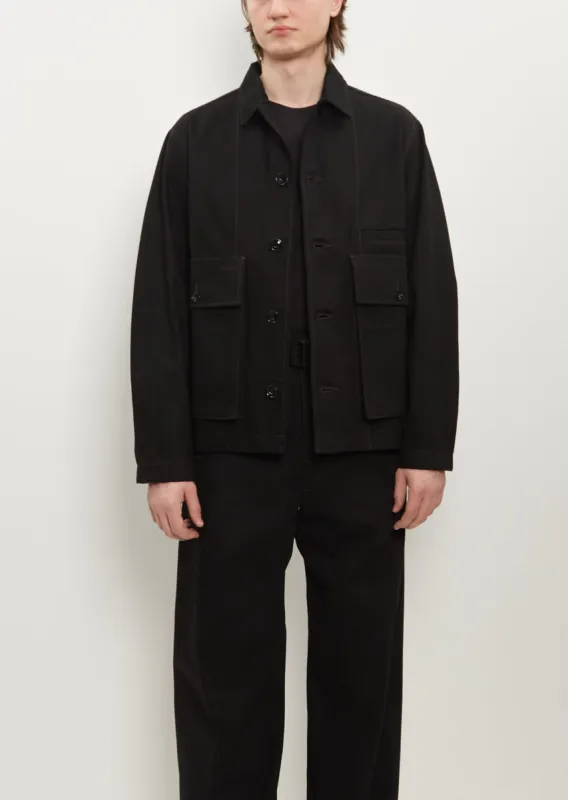 Boxy Jacket — Black sold by La Garconne