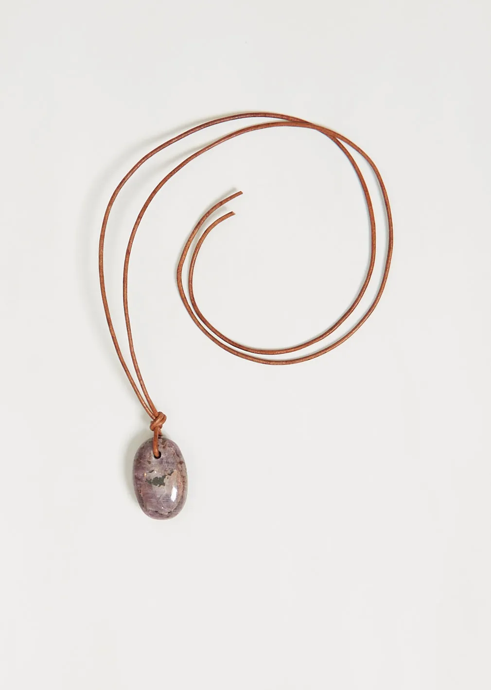 Large Knotted Ruby Necklace sold by La Garconne product image thumbnail 2