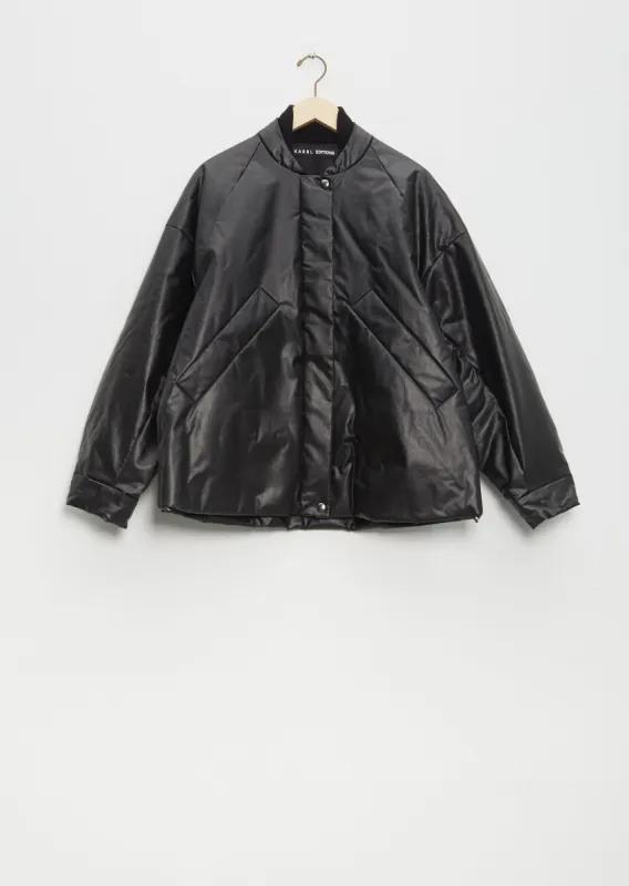 Oversized Padded Bomber Oil made by La Garconne
