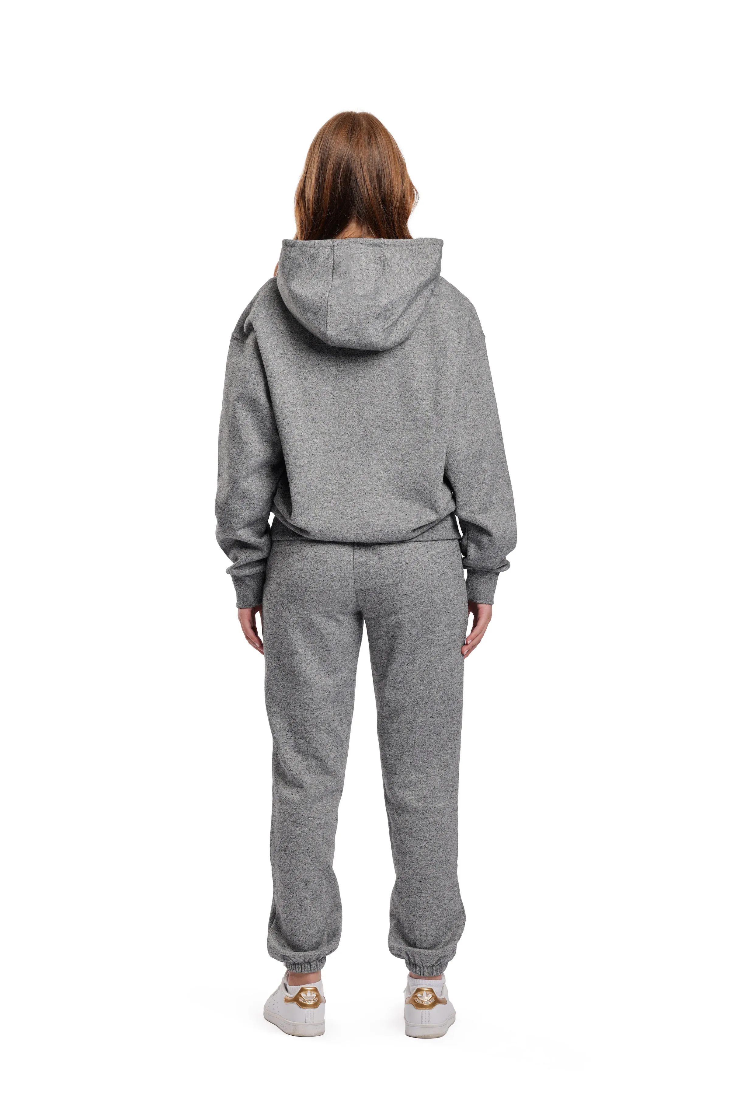 Women’s premium fleece relaxed tracksuit in granite sold by Lazypants product image thumbnail 3