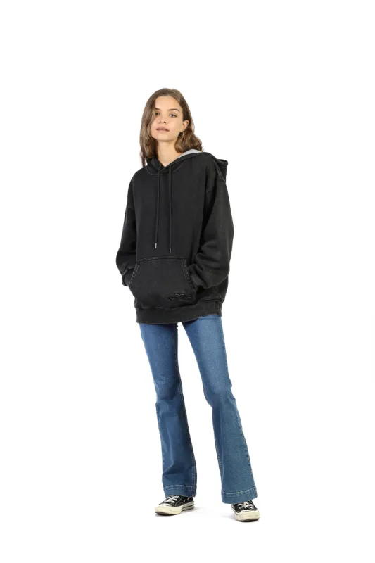 Chlo relaxed fit hoodie in vintage black sold by Lazypants