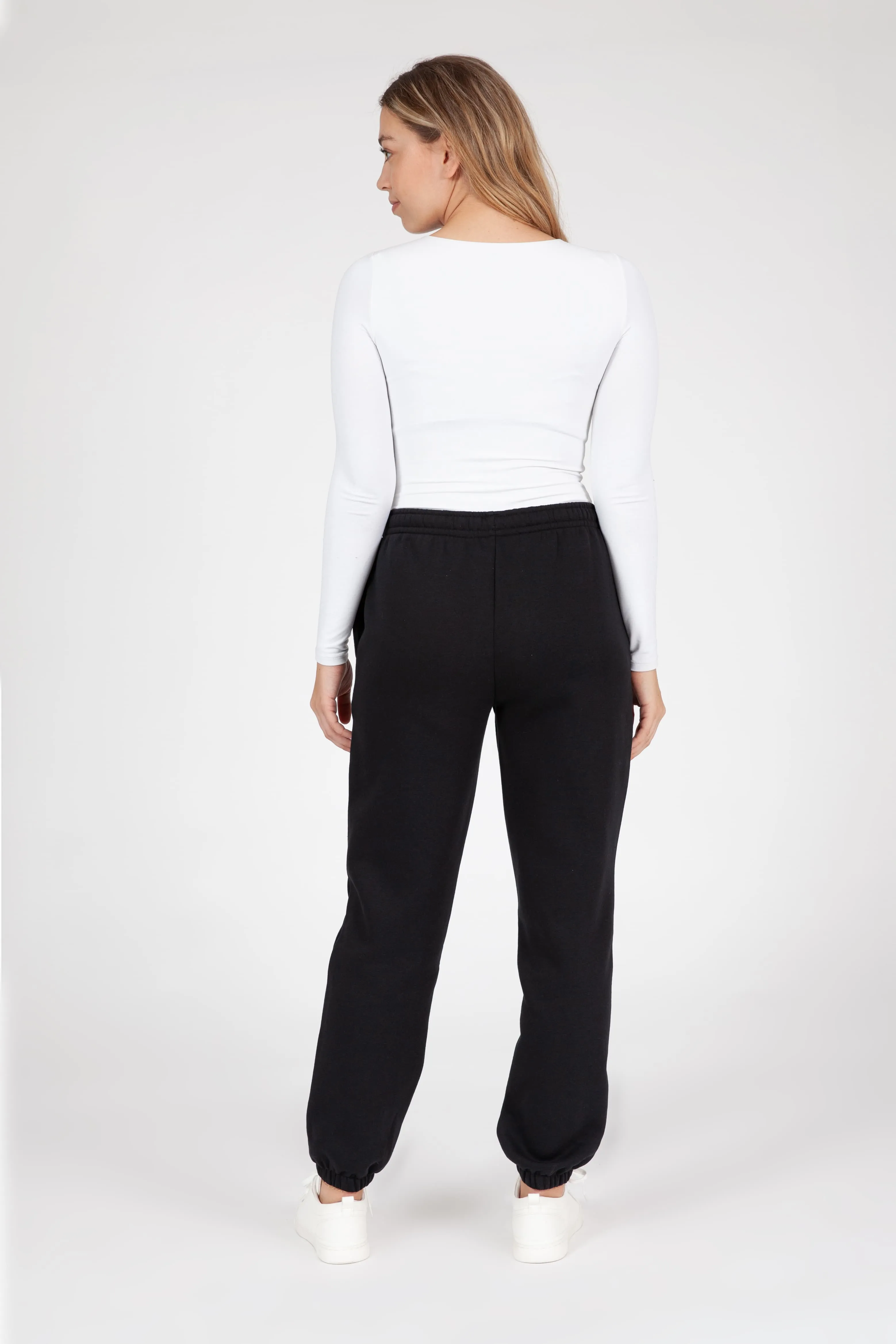 Nova premium fleece relaxed jogger in black sold by Lazypants product image thumbnail 2