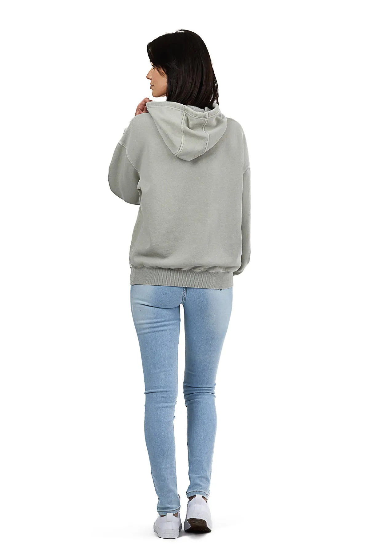 Chlo Relaxed Fit Hoodie in Vintage Pearl Grey sold by Lazypants product image thumbnail 2