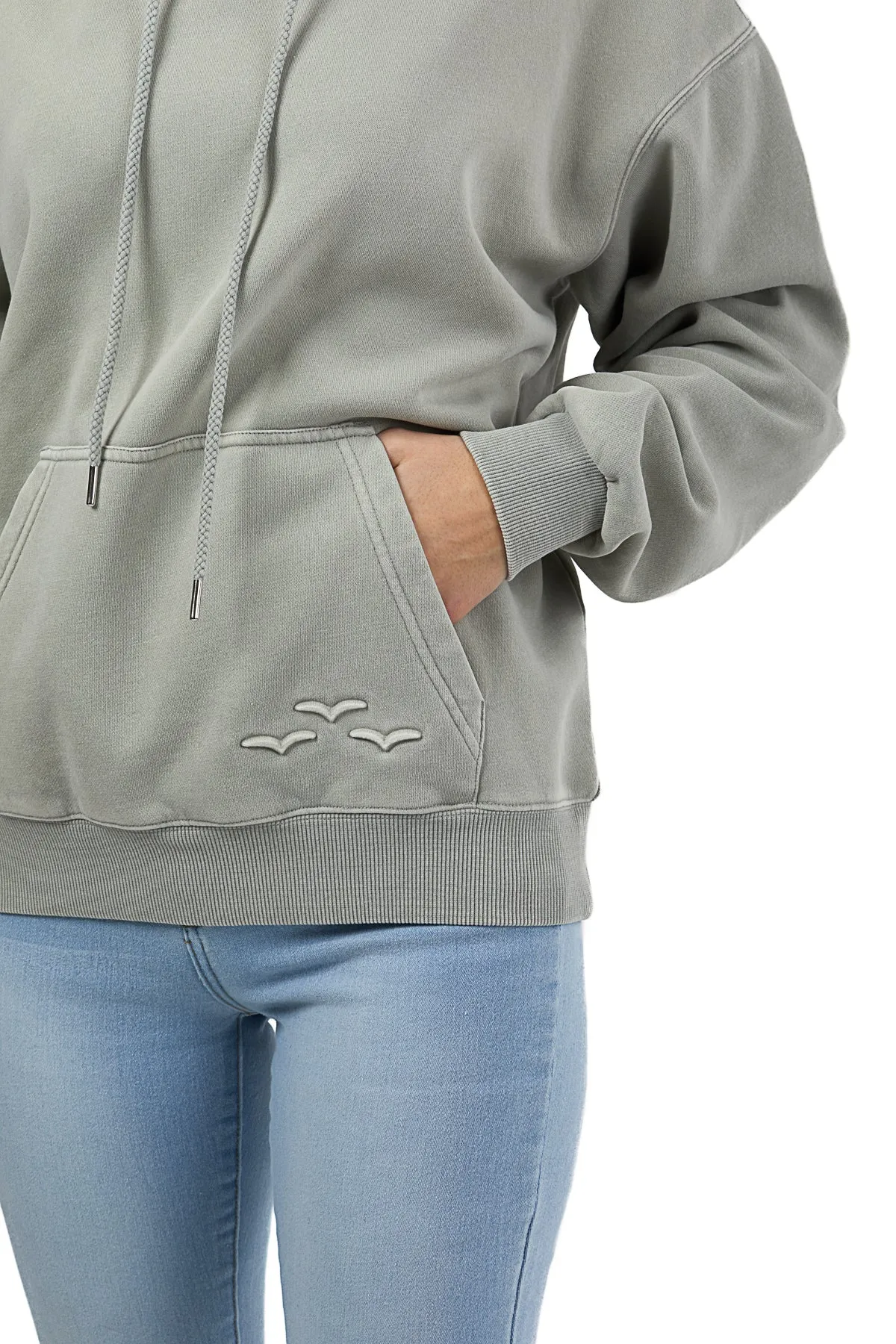 Chlo Relaxed Fit Hoodie in Vintage Pearl Grey sold by Lazypants product image thumbnail 3