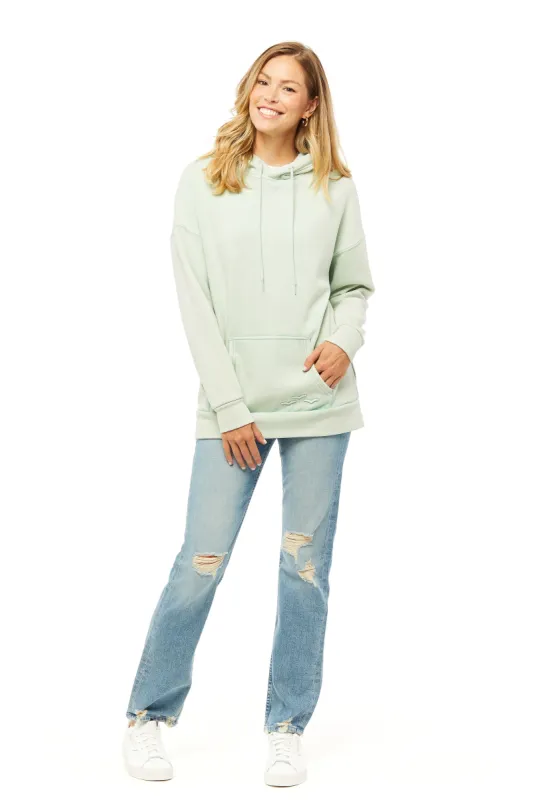 Cooper Exclusive Ultra-Soft Boyfriend Hoodie in Vintage Mint sold by Lazypants