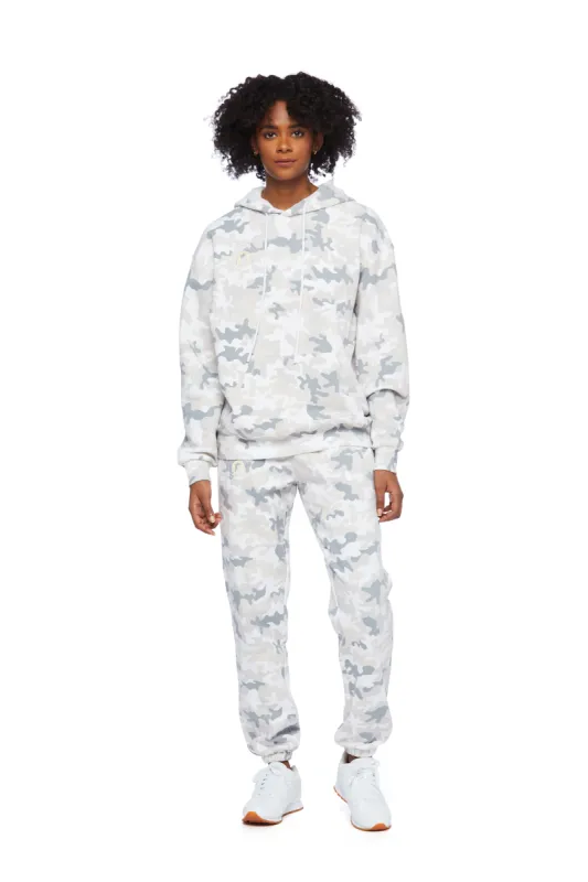 Zodiac Sweatsuit Set in White camo sold by Lazypants
