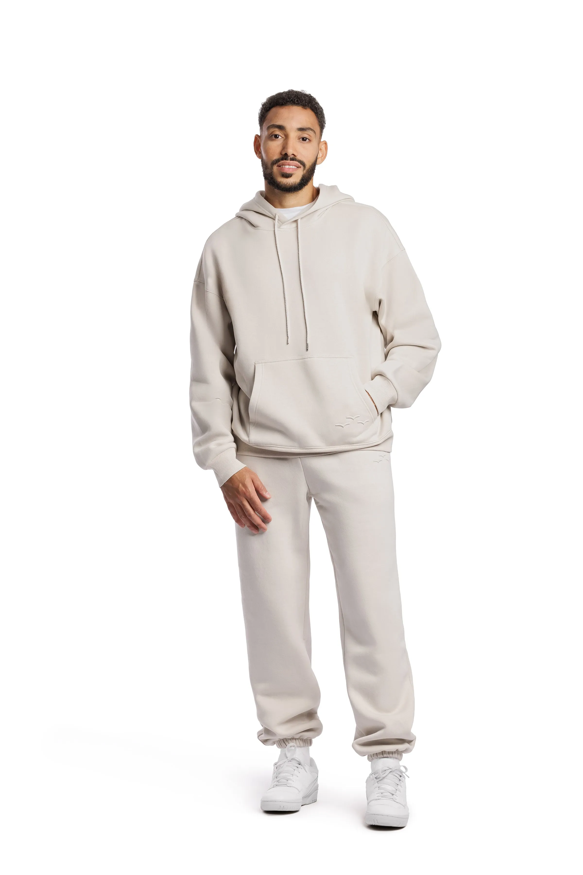 Men's sweatsuit set in bone sold by Lazypants