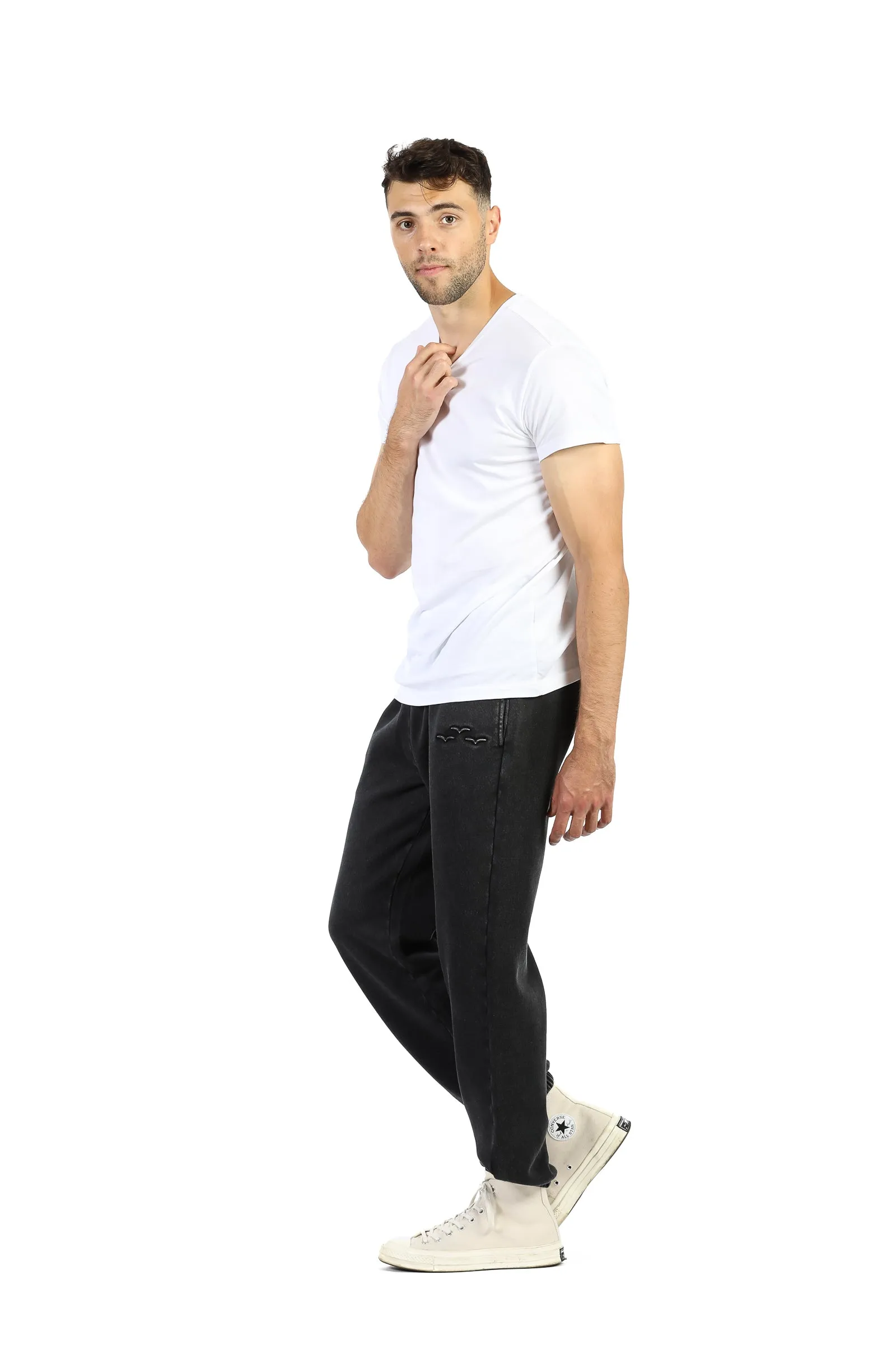 Men’s Premium Fleece relaxed Sweatpants In vintage black sold by Lazypants product image thumbnail 2