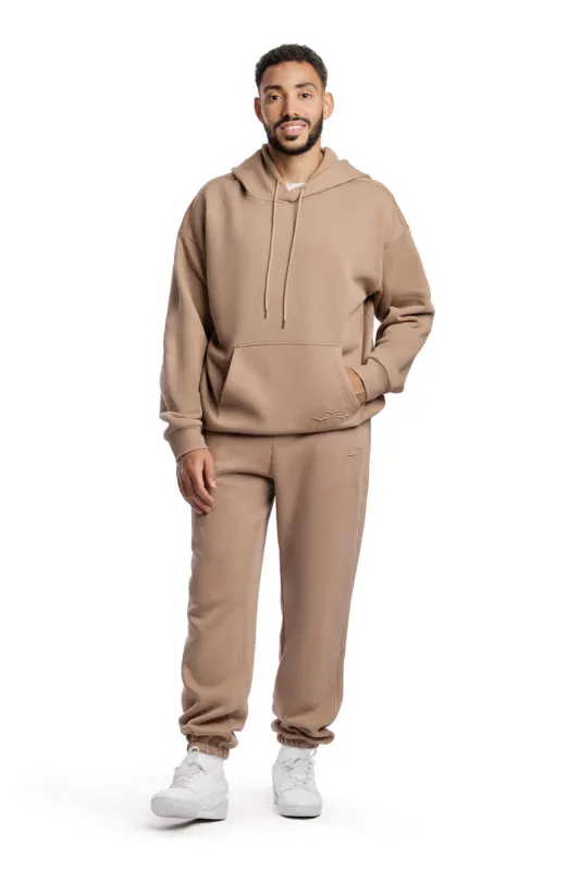 Men's tracksuit in camel sold by Lazypants