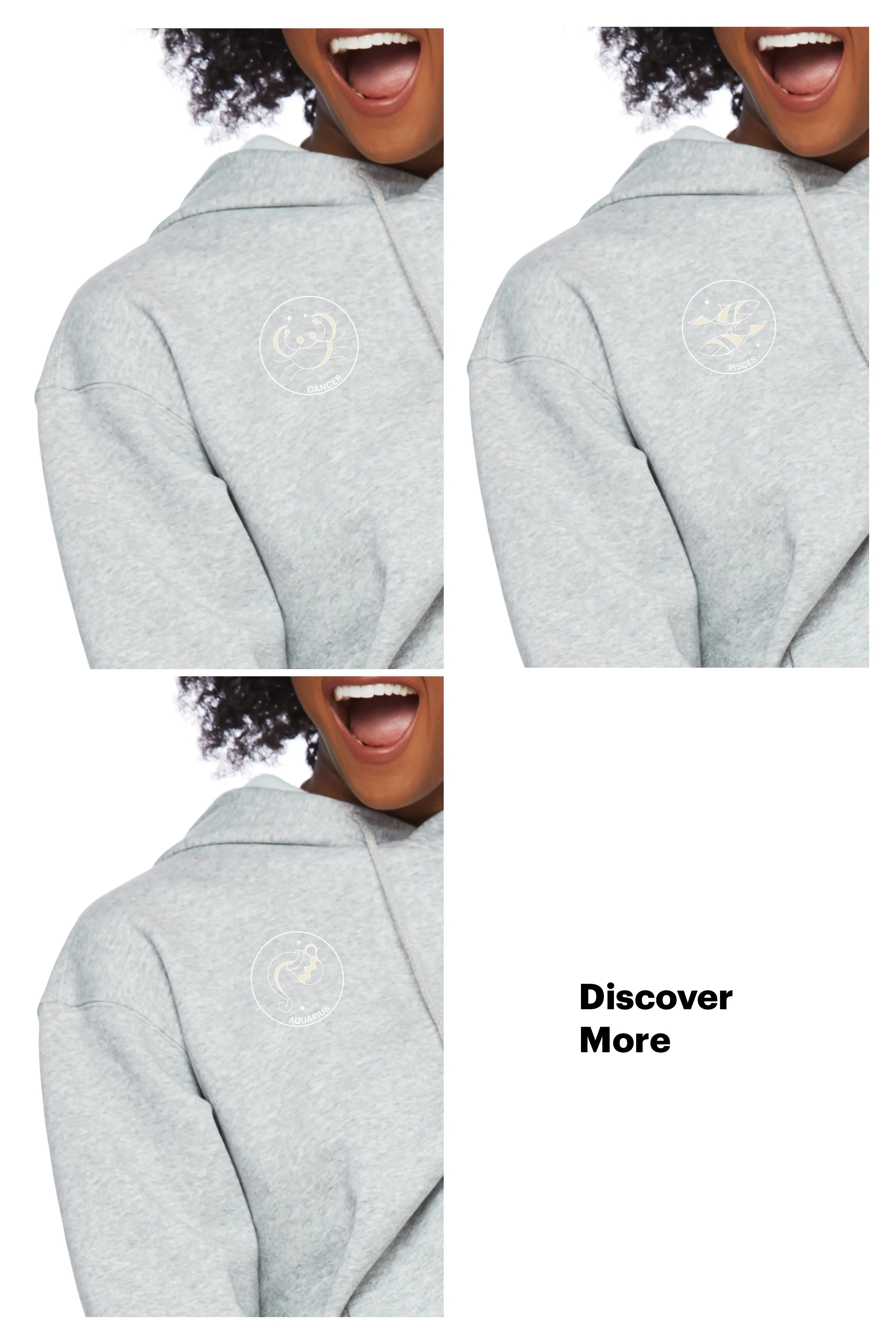 Zodiac Hoodie in Classic Grey sold by Lazypants product image thumbnail 2