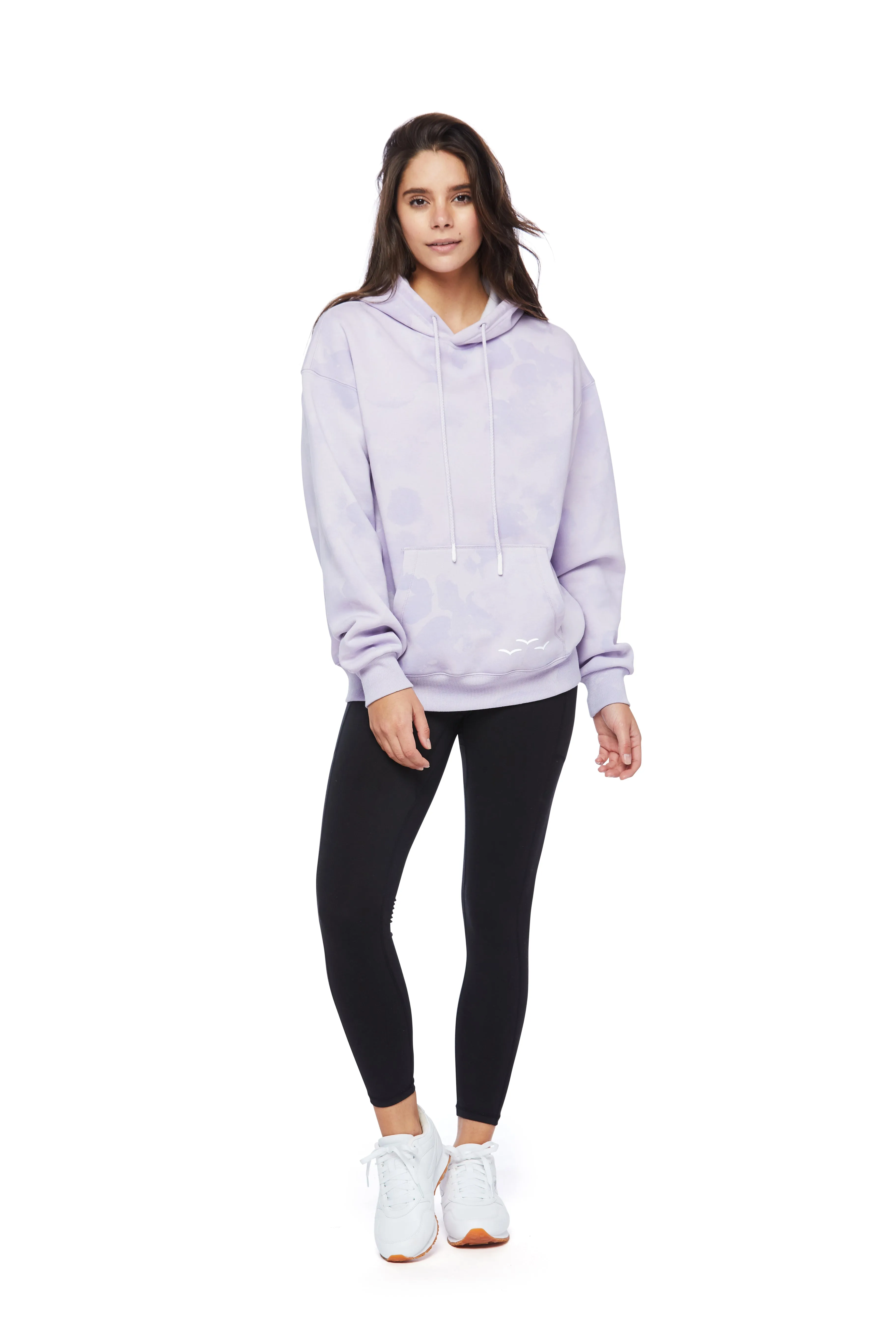 Chlo Relaxed Fit Hoodie in Lavender Sponge sold by Lazypants