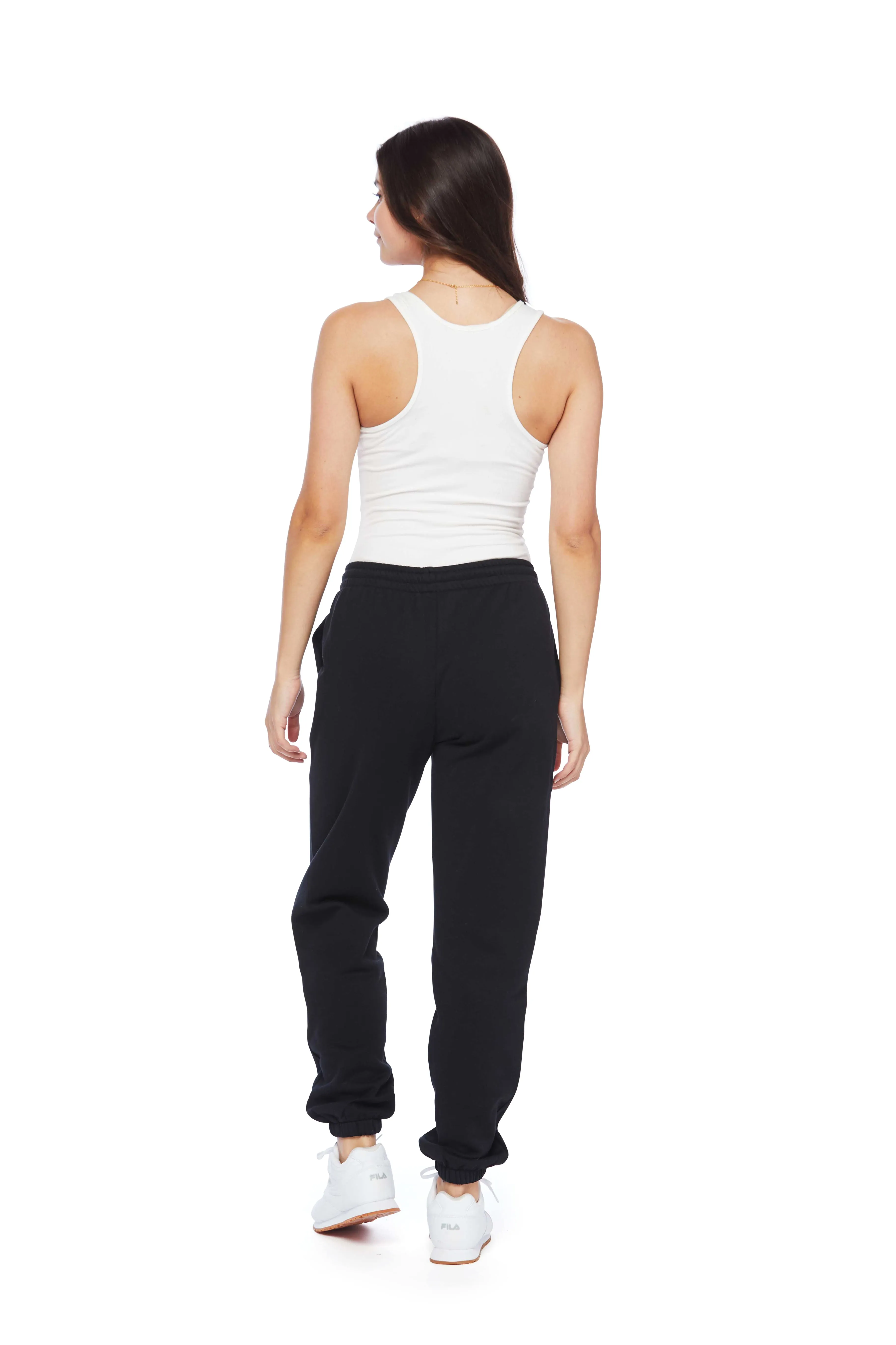 ***WHITE BIRDS*** premium fleece relaxed jogger in black sold by Lazypants product image thumbnail 2
