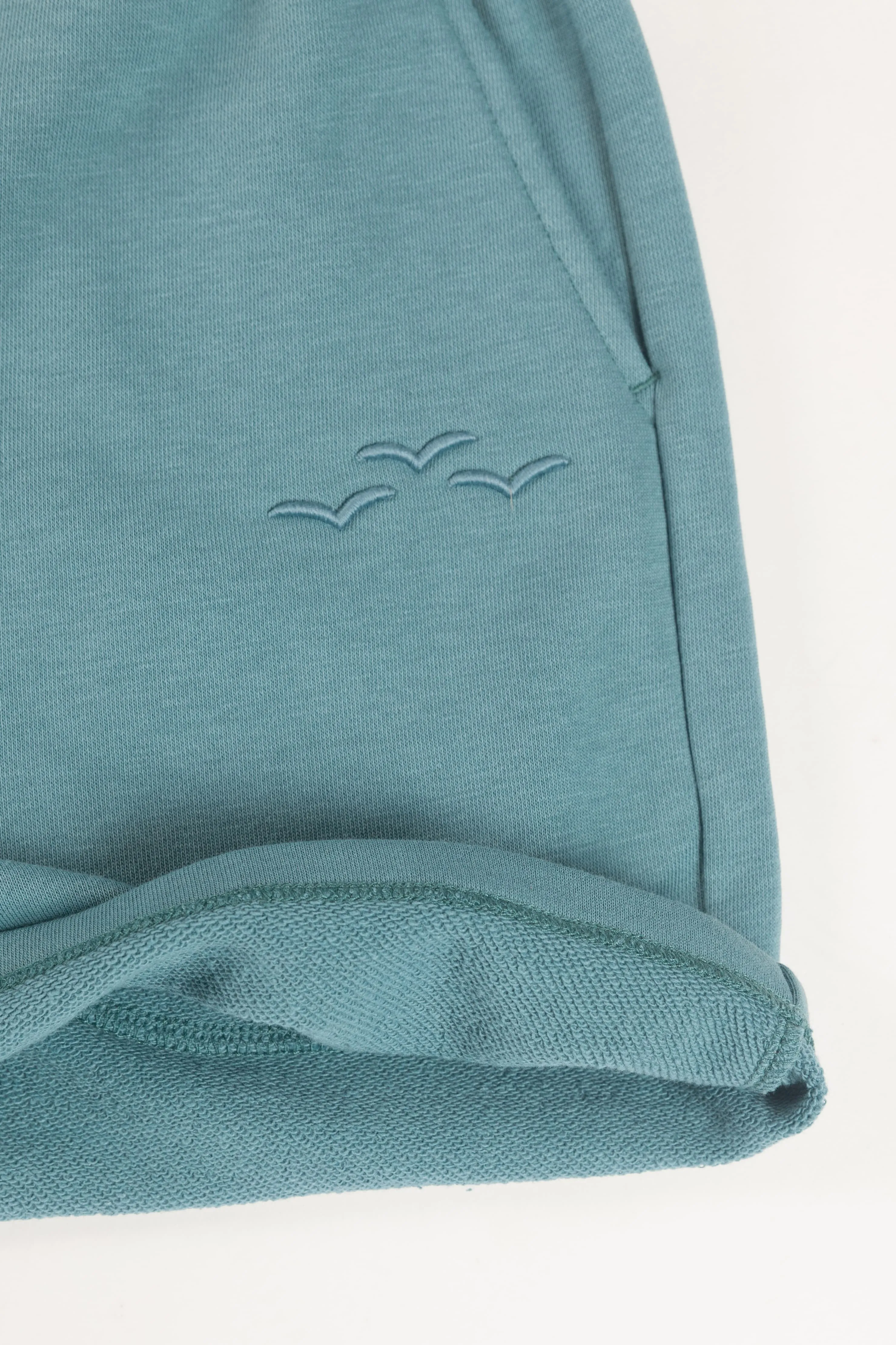 Kate french terry 5 inch shorts in tidal blue sold by Lazypants product image thumbnail 4