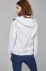 Women's White Full Zip Packable Rain Jacket and Windbreaker sold by Lazypants