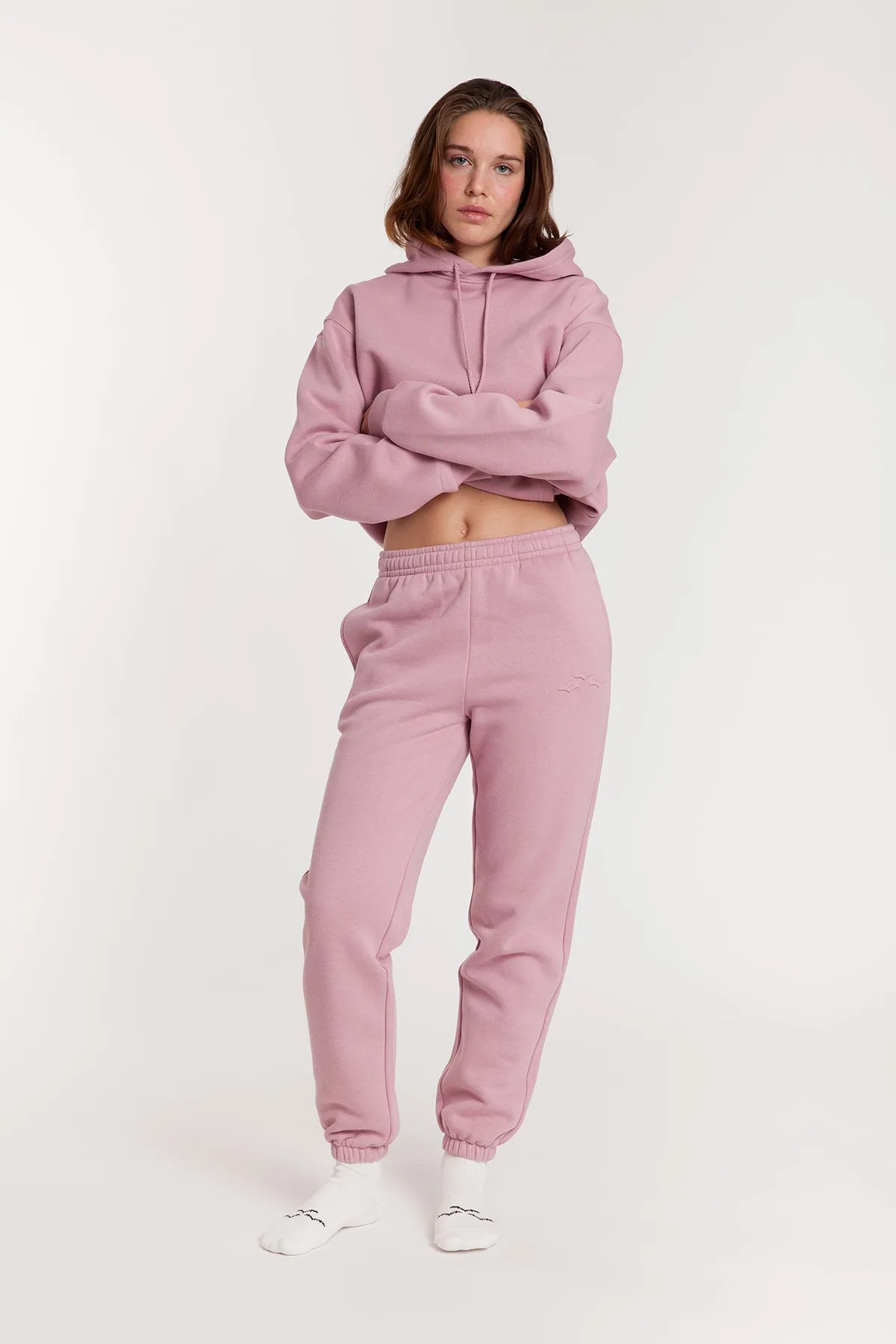 Fleece Regular Fit Sweatpants in rose sold by Lazypants