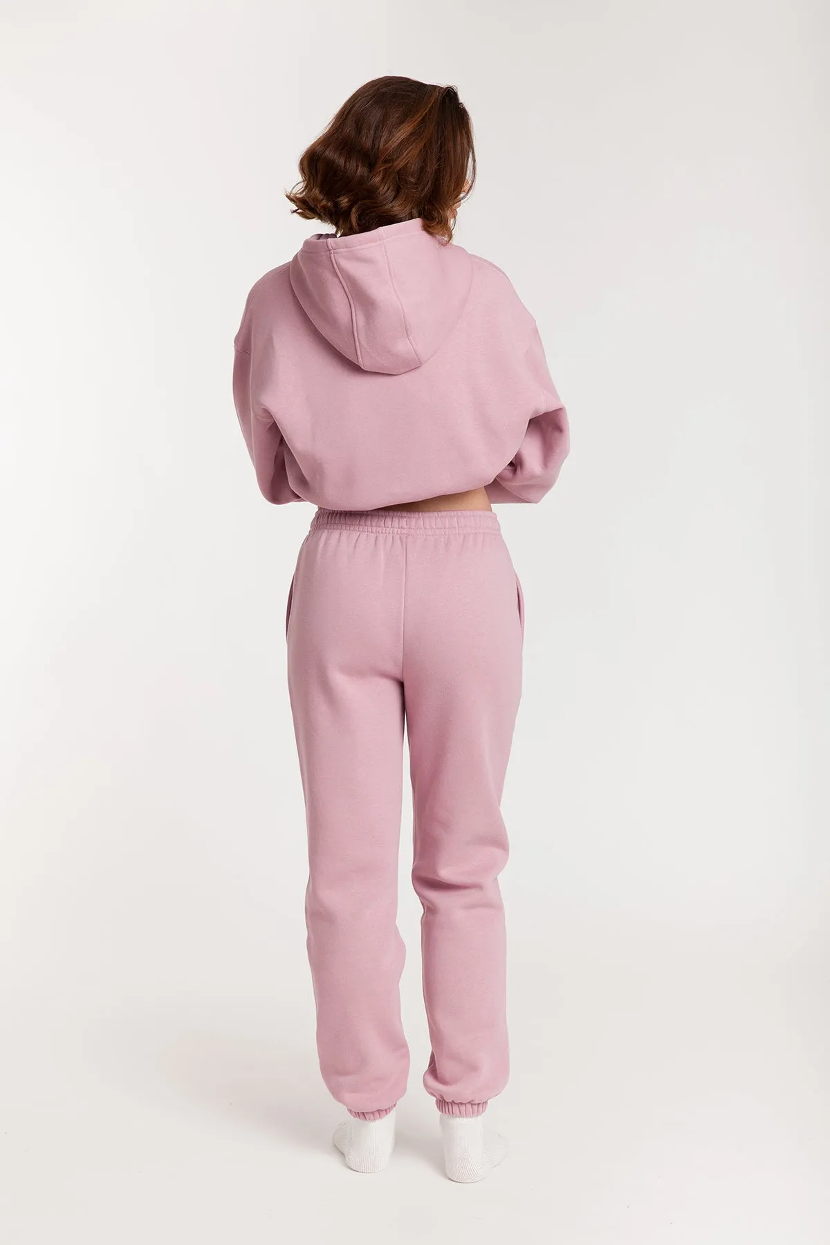 Fleece Regular Fit Sweatpants in rose sold by Lazypants product image thumbnail 2