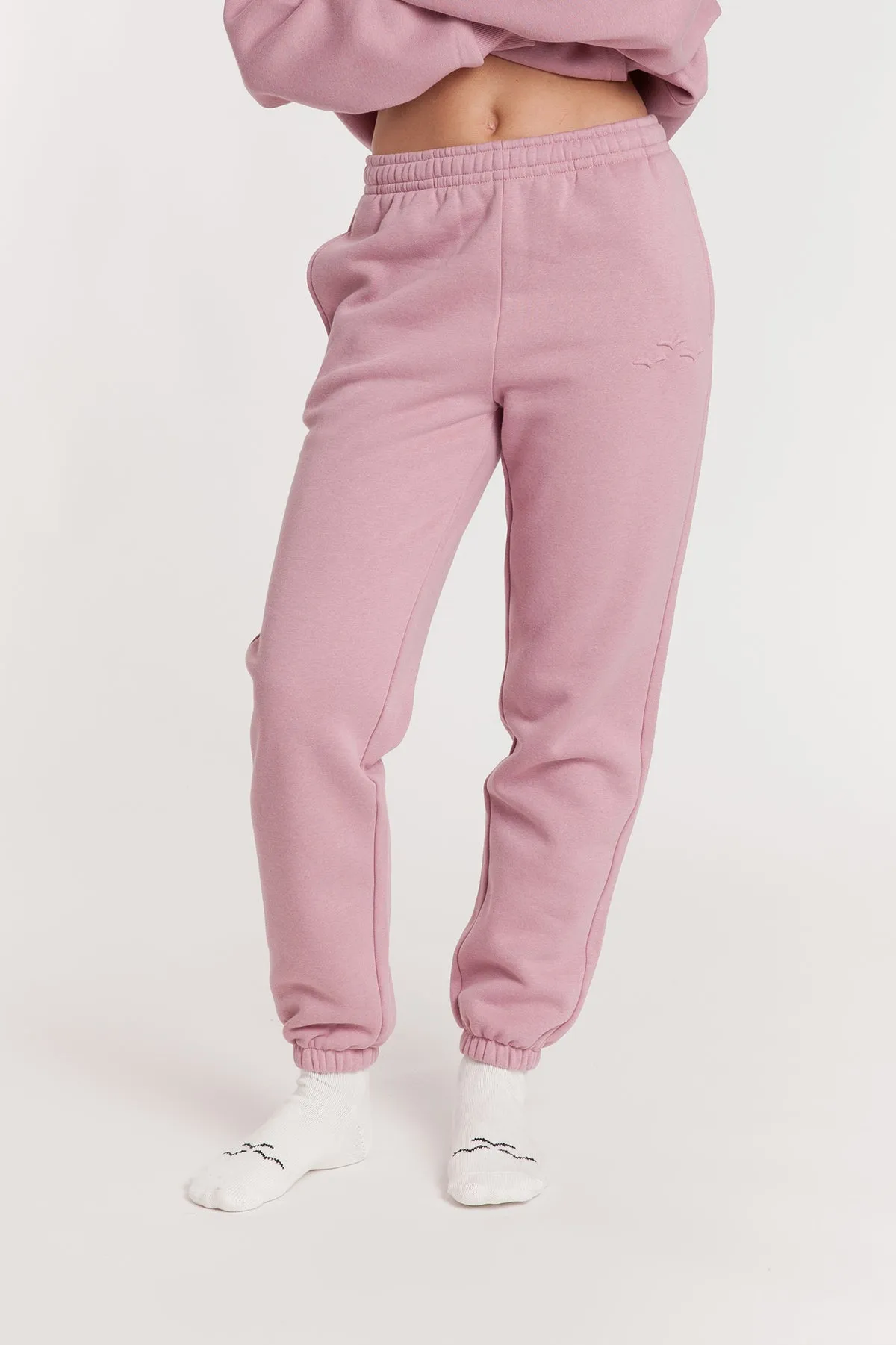 Fleece Regular Fit Sweatpants in rose sold by Lazypants product image thumbnail 3
