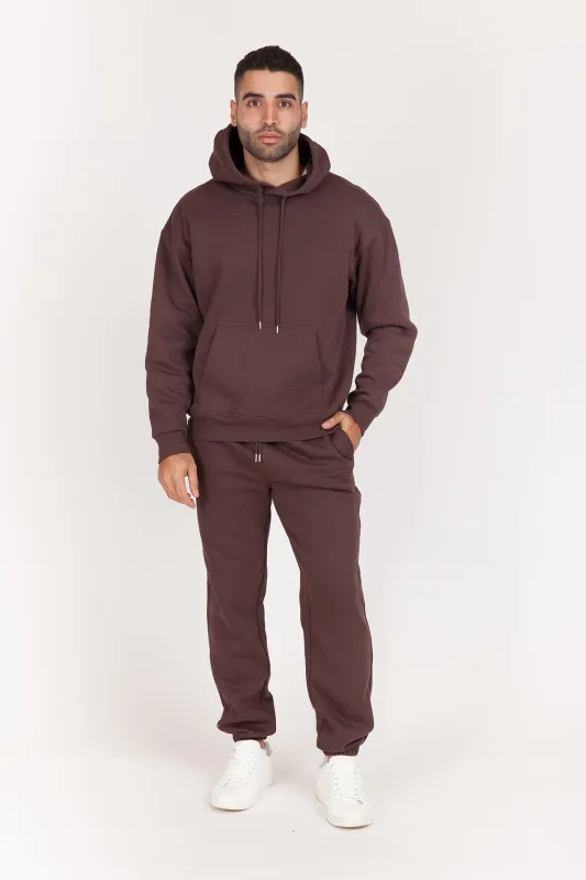Men's hoodie in espresso sold by Lazypants