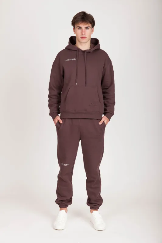 MEN'S "ARE YOU EVEN FROM MONTREAL" TRACKSUIT IN ESPRESSO sold by Lazypants