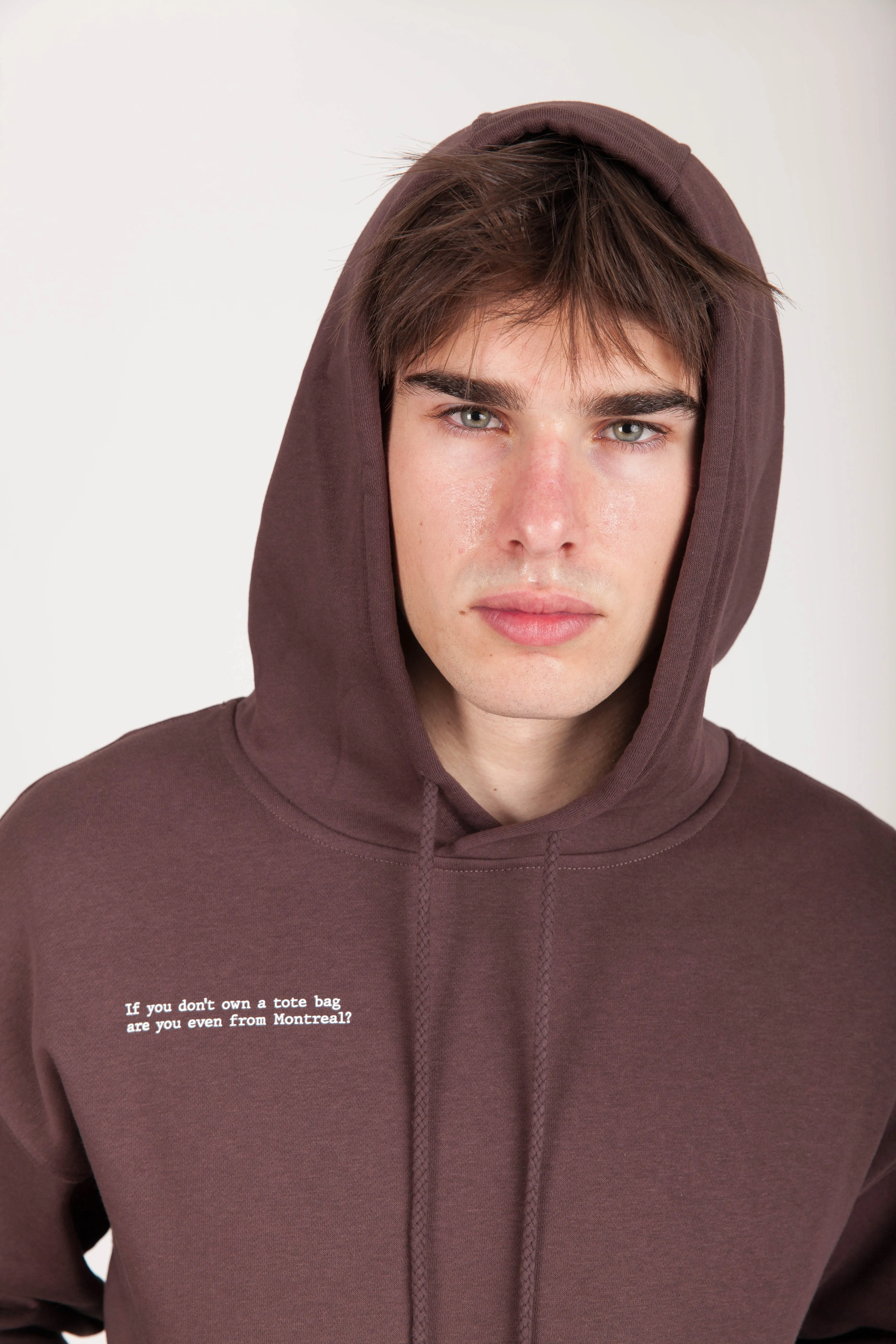 MEN'S "ARE YOU EVEN FROM MONTREAL" TRACKSUIT IN ESPRESSO sold by Lazypants product image thumbnail 2