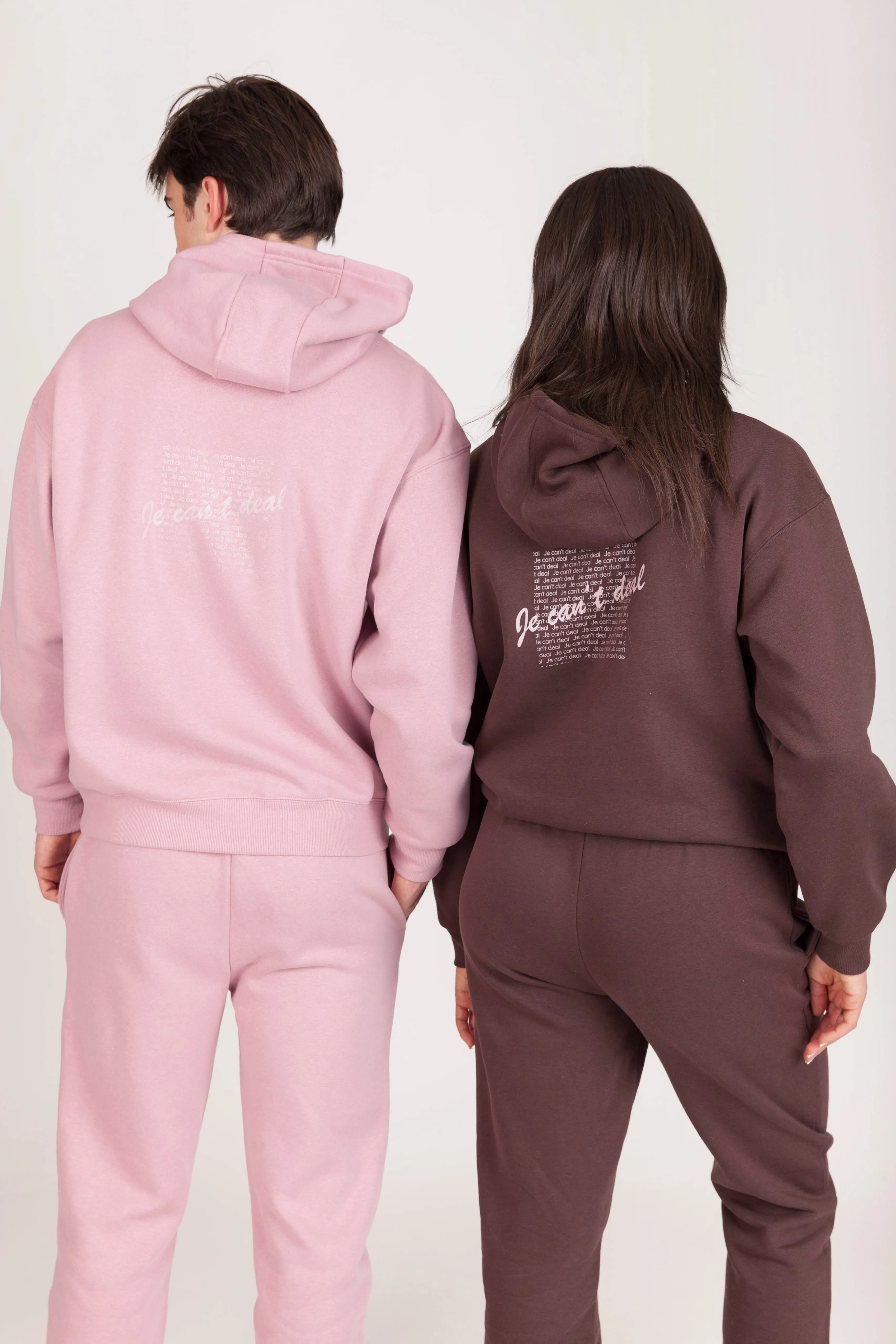 "JE CAN'T DEAL" TRACKSUIT in ESPRESSO sold by Lazypants product image thumbnail 3