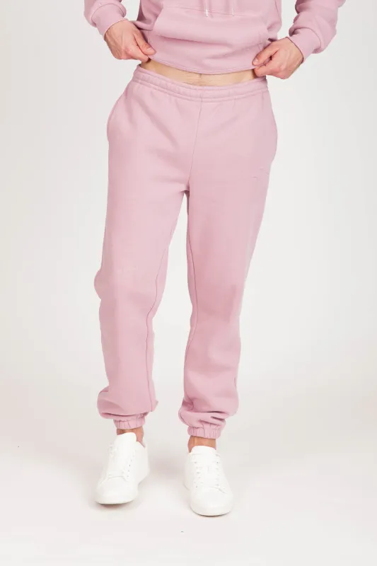 "JE CAN'T DEAL" JOGGERS in ROSE sold by Lazypants