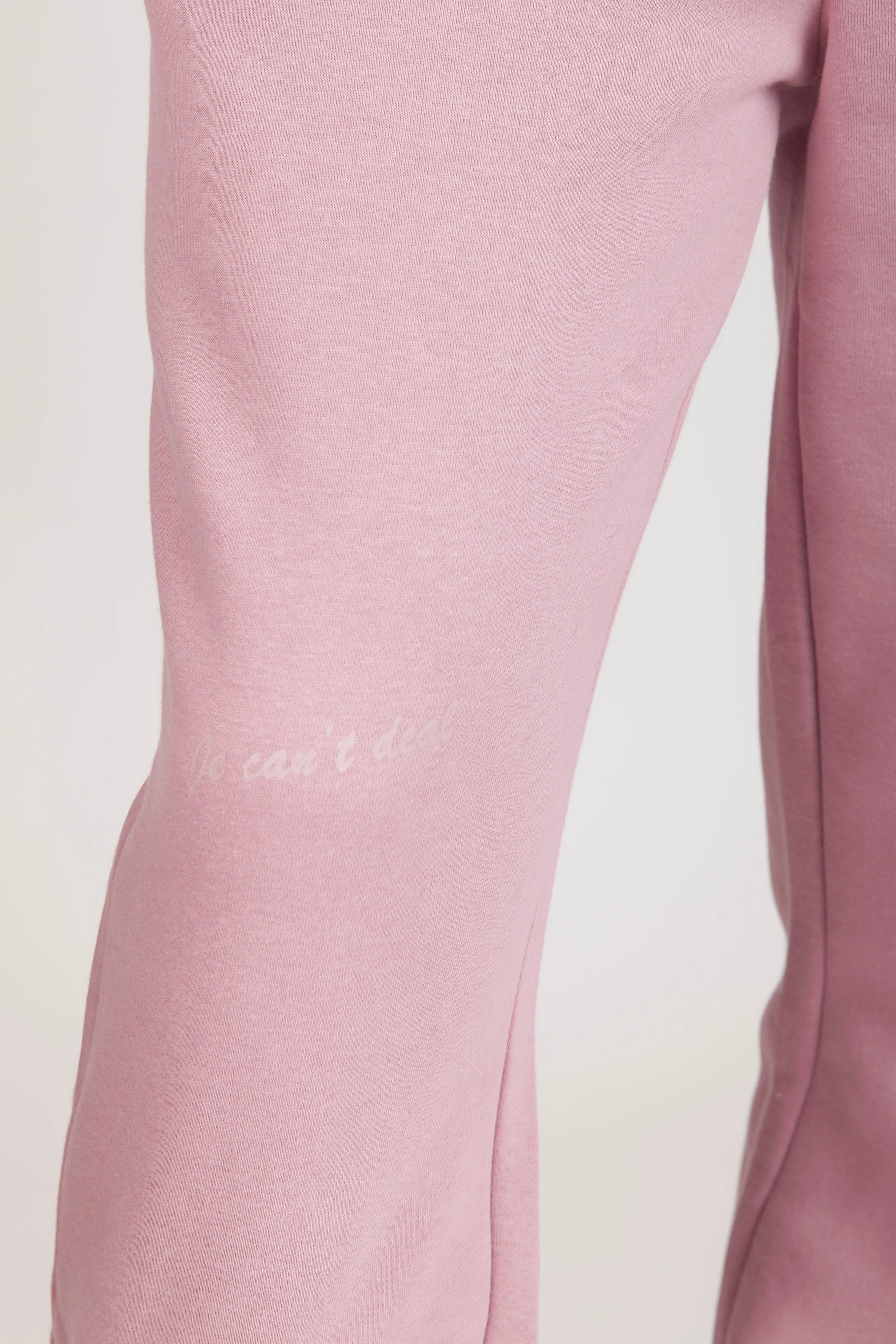 "JE CAN'T DEAL" JOGGERS in ROSE sold by Lazypants product image thumbnail 2