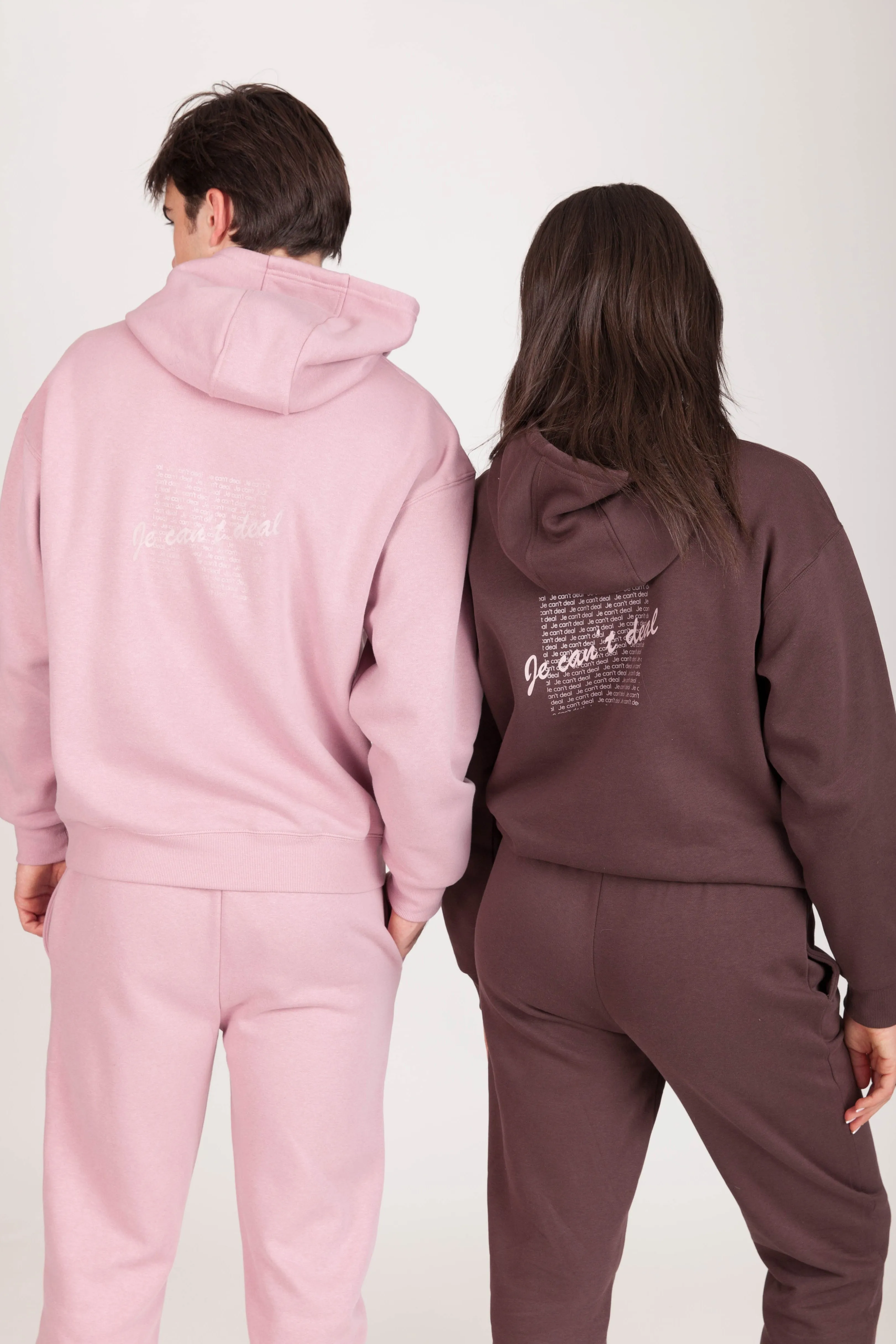 "JE CAN'T DEAL" HOODIE in ROSE sold by Lazypants product image thumbnail 3