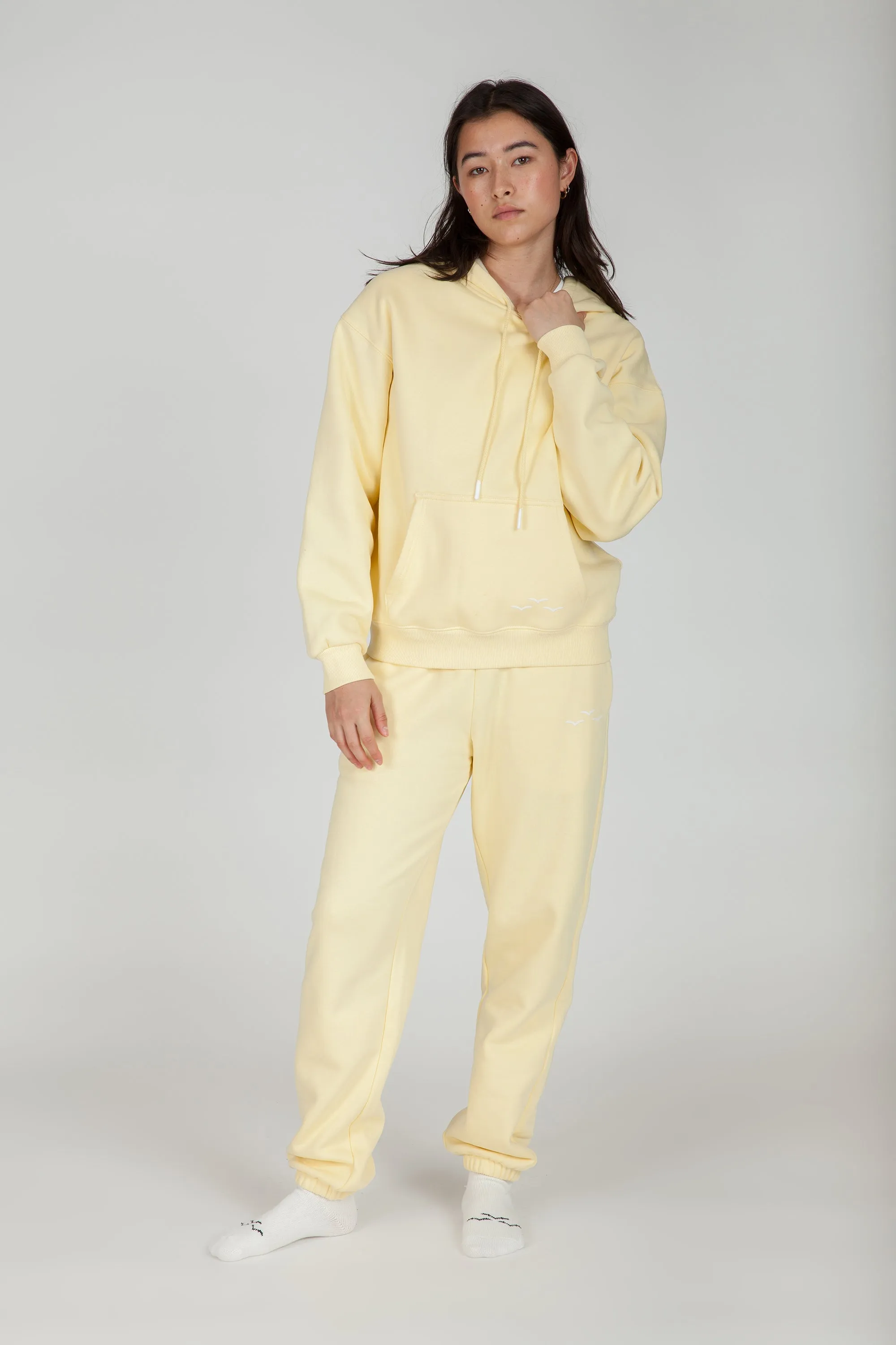 Fleece Oversized Hoodie in vanilla yellow sold by Lazypants product image thumbnail 3