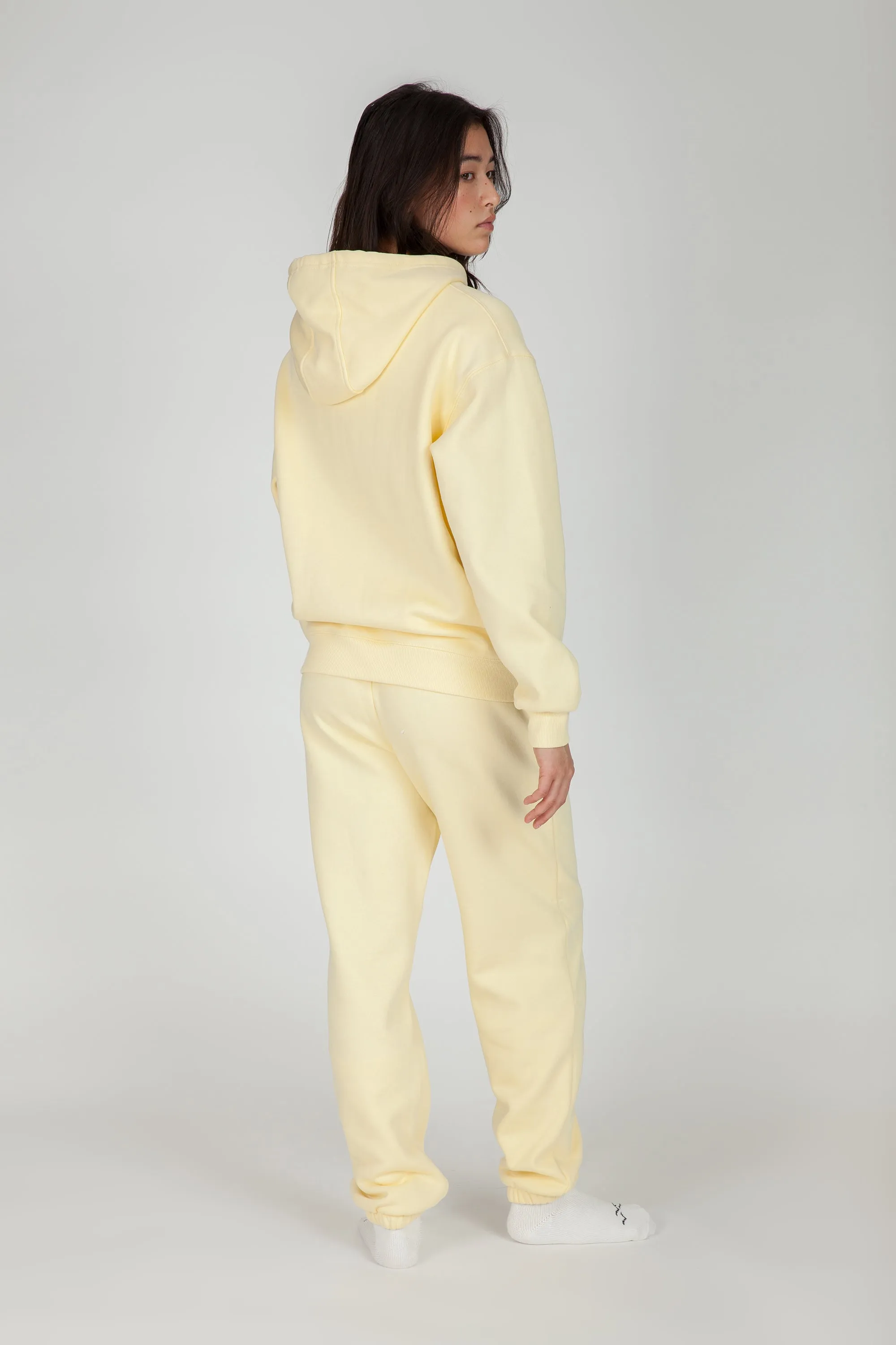 Fleece Oversized Hoodie in vanilla yellow sold by Lazypants product image thumbnail 2