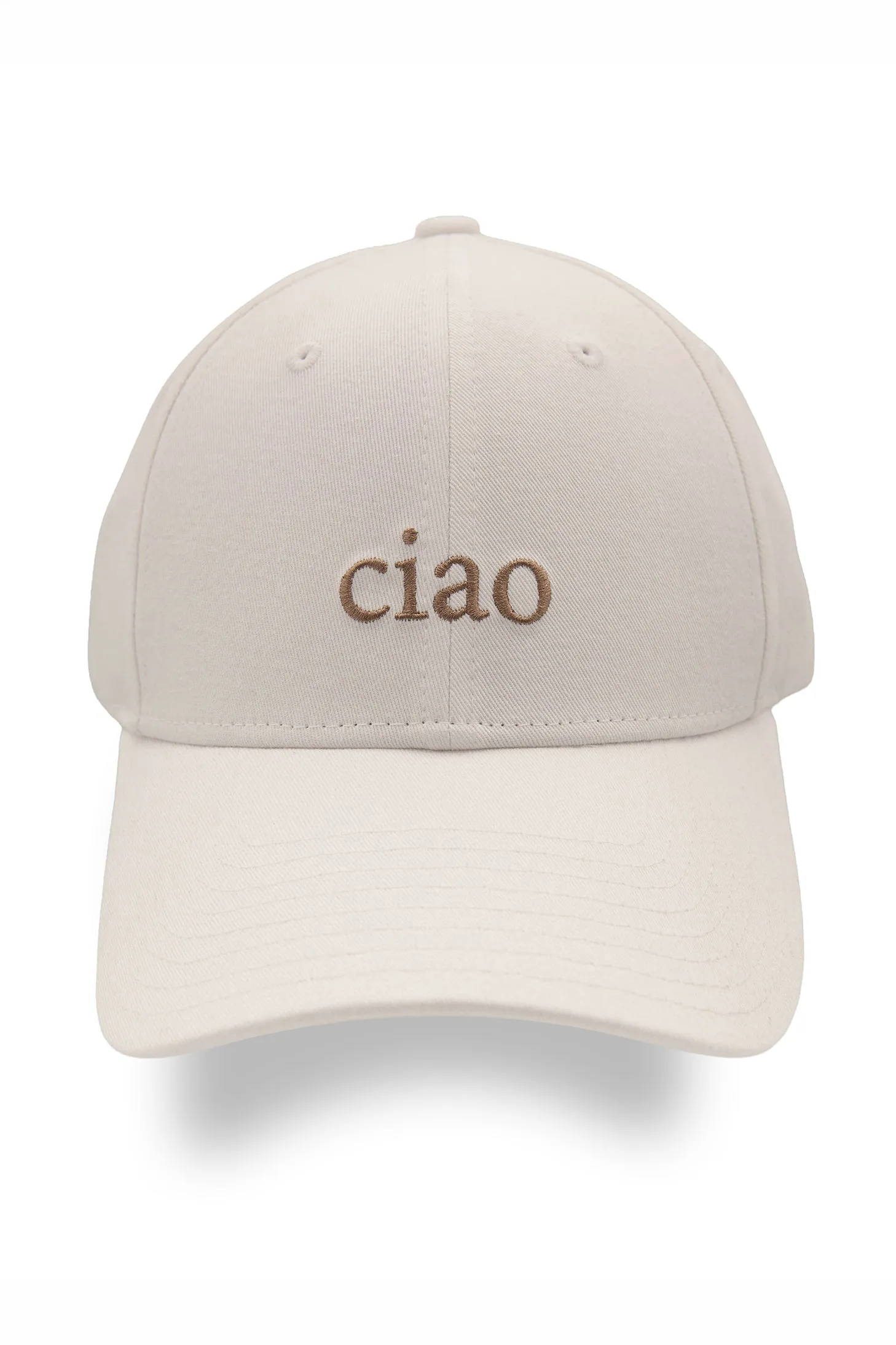 CIAO Cotton Cap in White Taupe sold by Lazypants