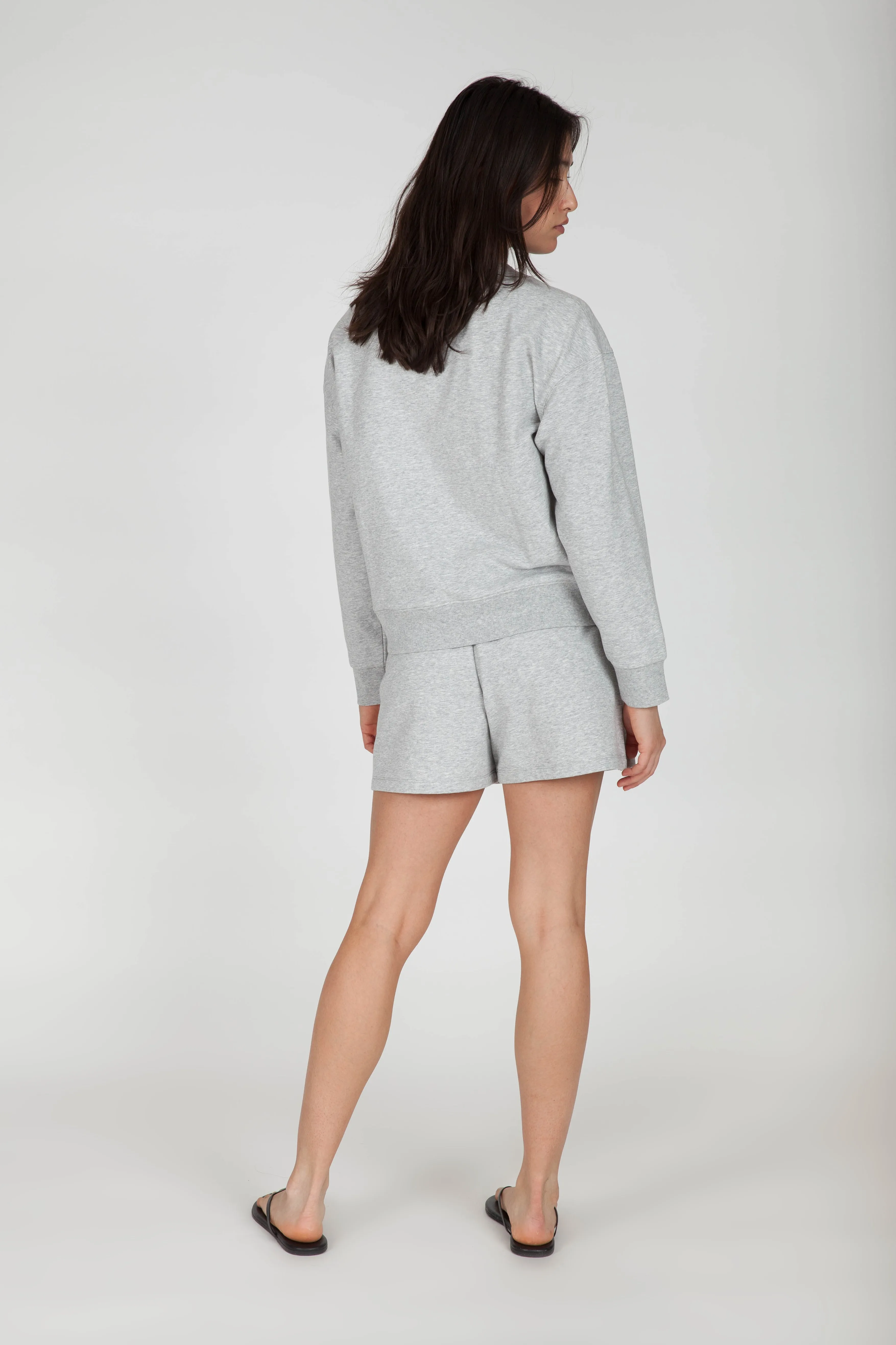 Soft-Touch Fleece Sweatshirt in Classic Grey sold by Lazypants product image thumbnail 5