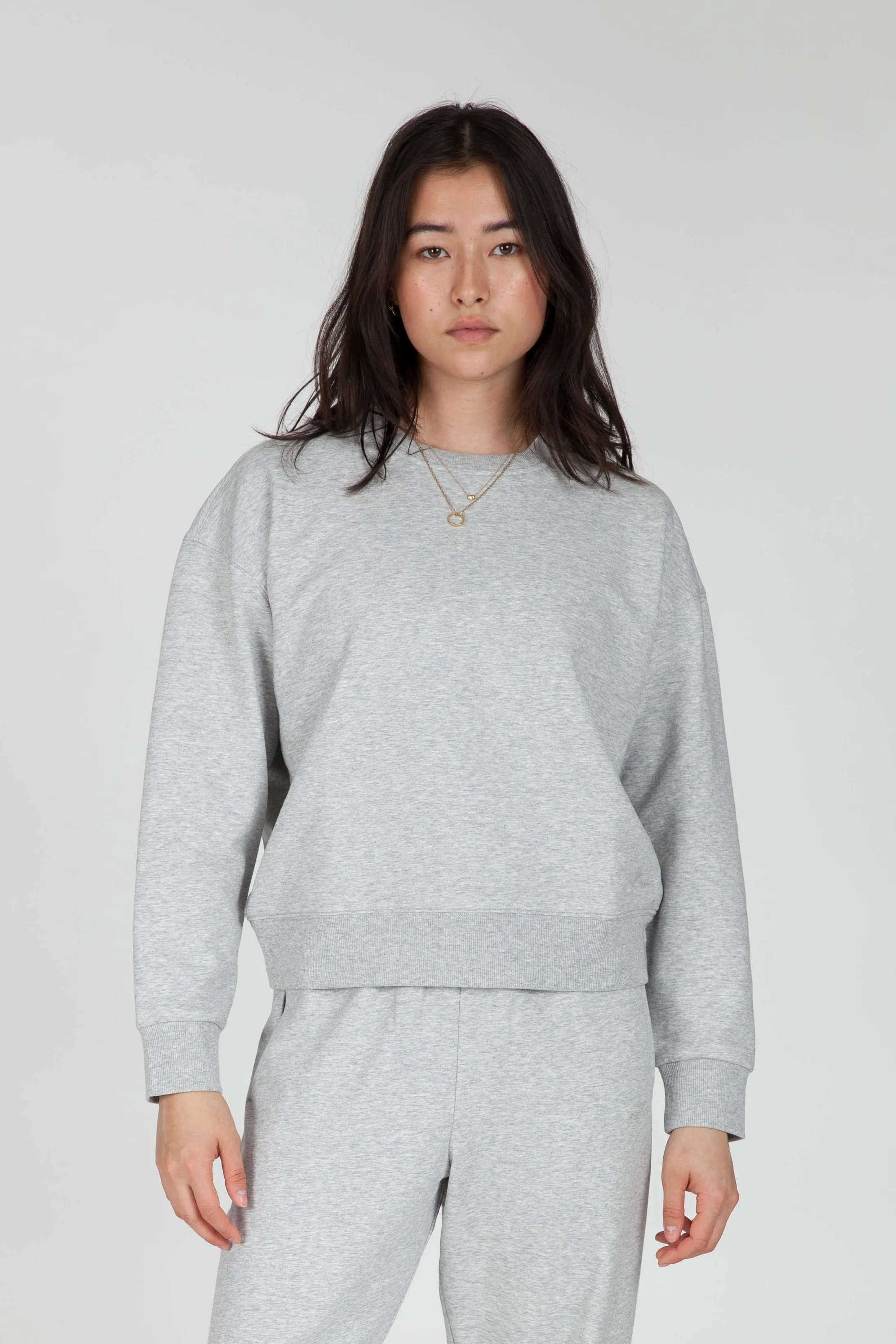 Soft-Touch Fleece Sweatshirt in Classic Grey sold by Lazypants product image thumbnail 2