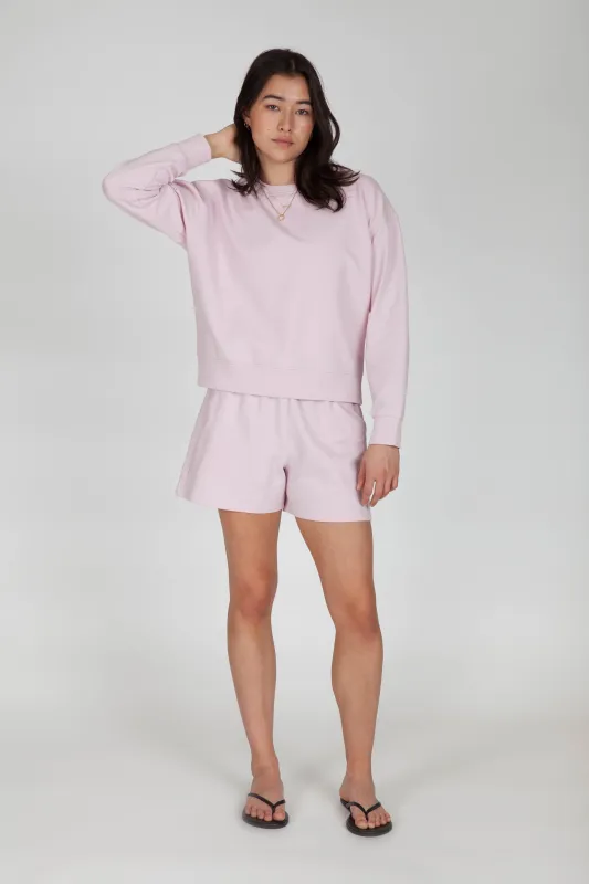 Soft-Touch Fleece Sweatshirt in Candy Pink made by Lazypants