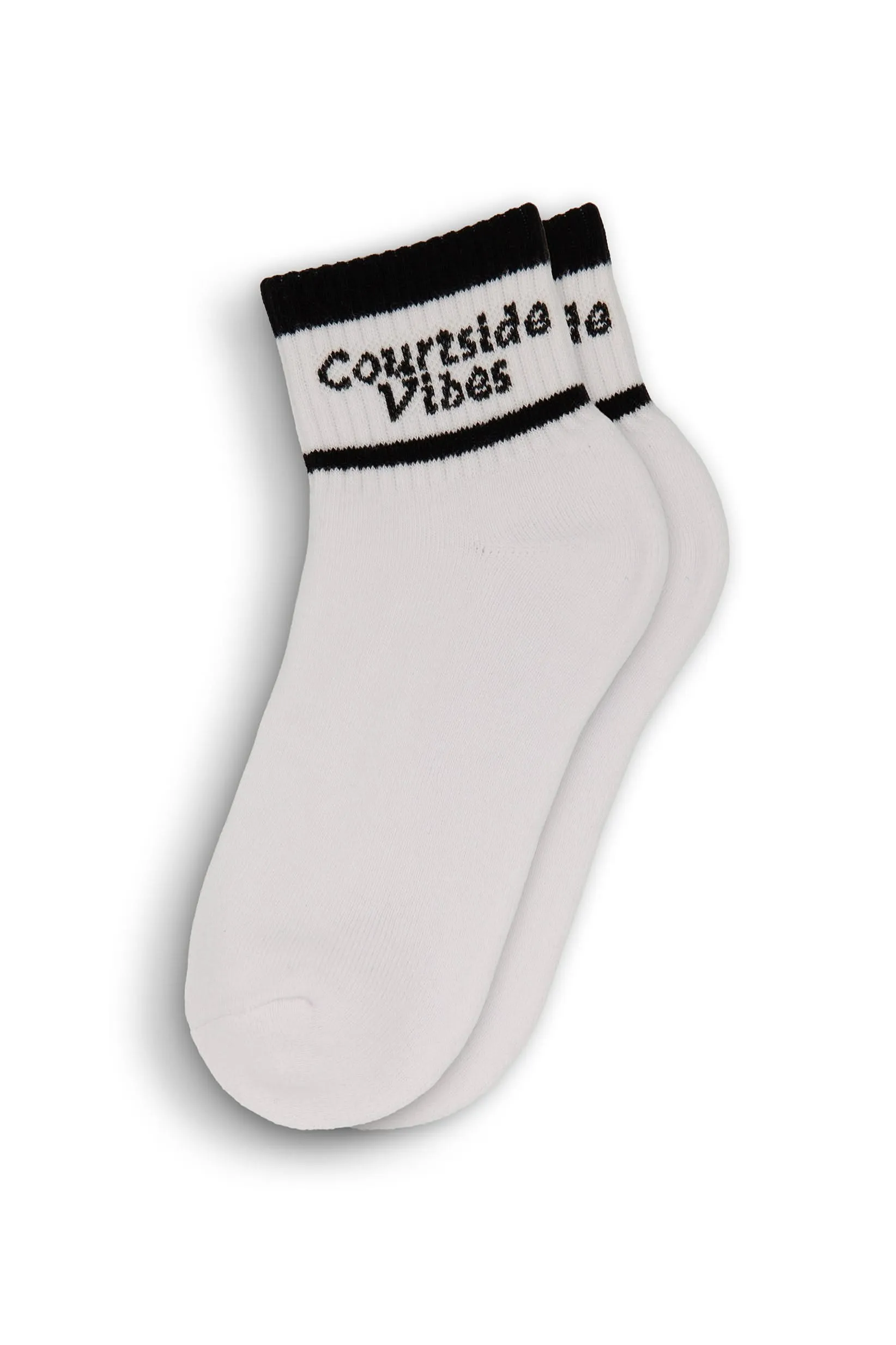 Ankle socks in White / Black sold by Lazypants product image thumbnail 3