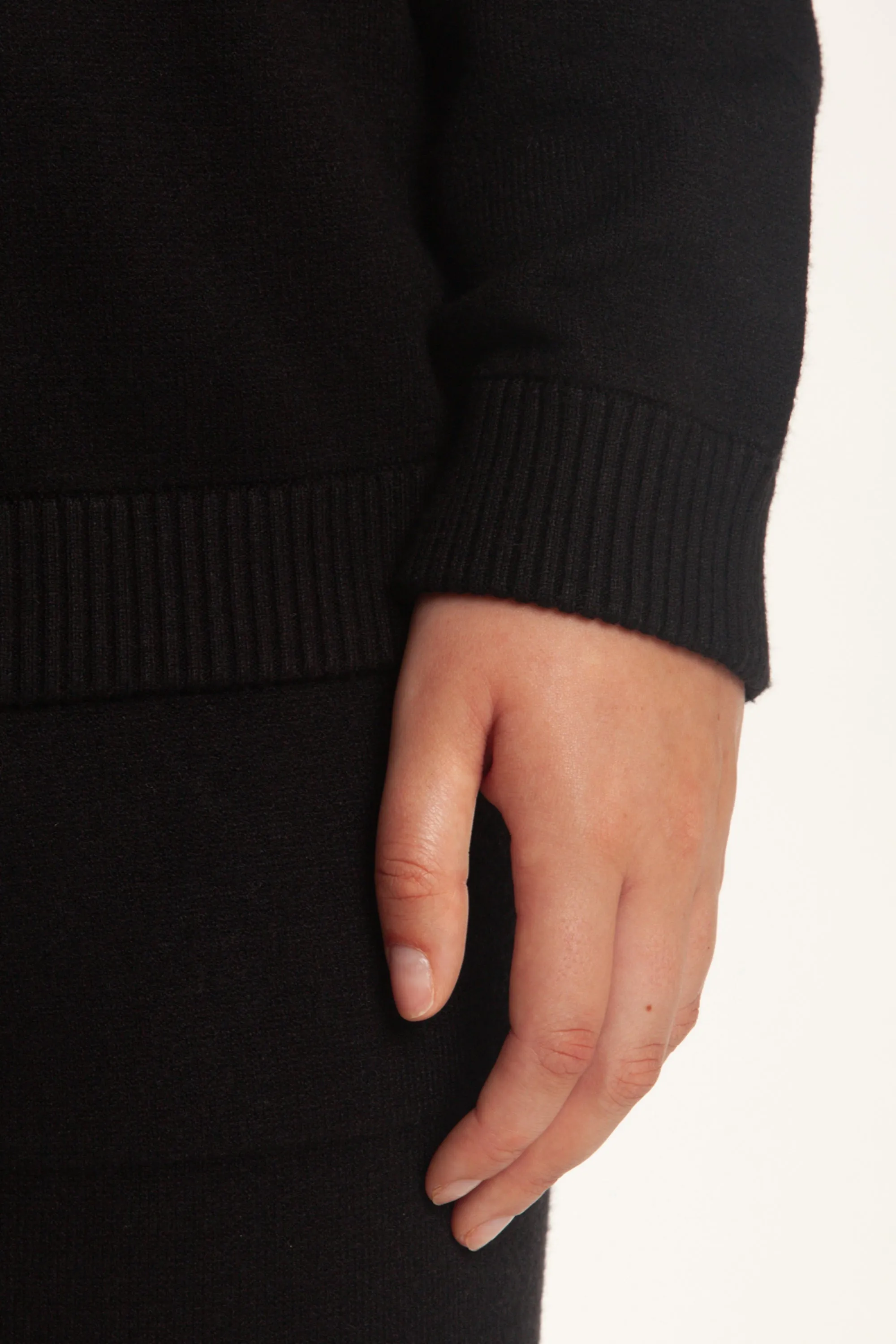 Sweater Knit Hoodie in Black sold by Lazypants product image thumbnail 4