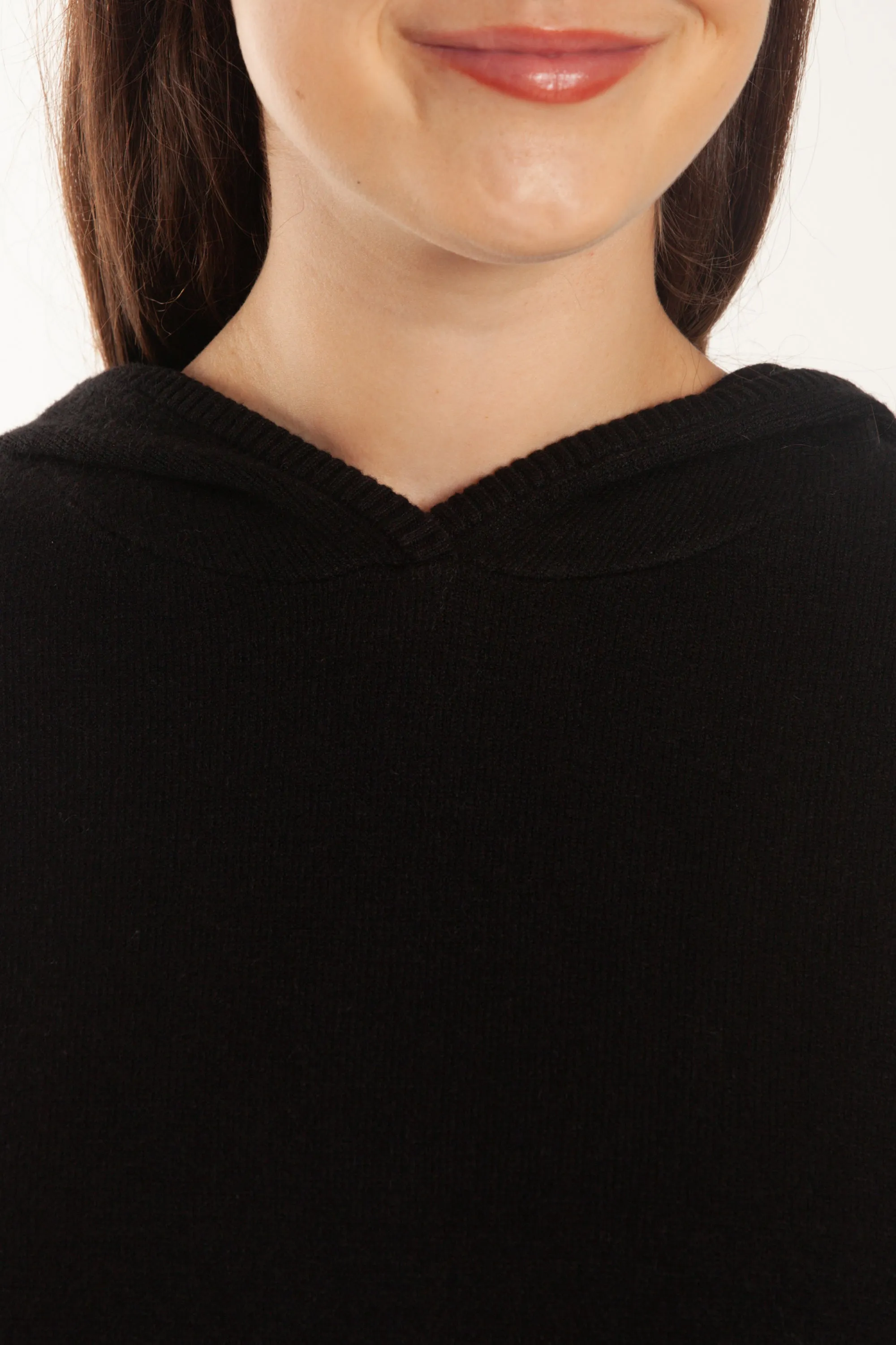 Sweater Knit Hoodie in Black sold by Lazypants product image thumbnail 3