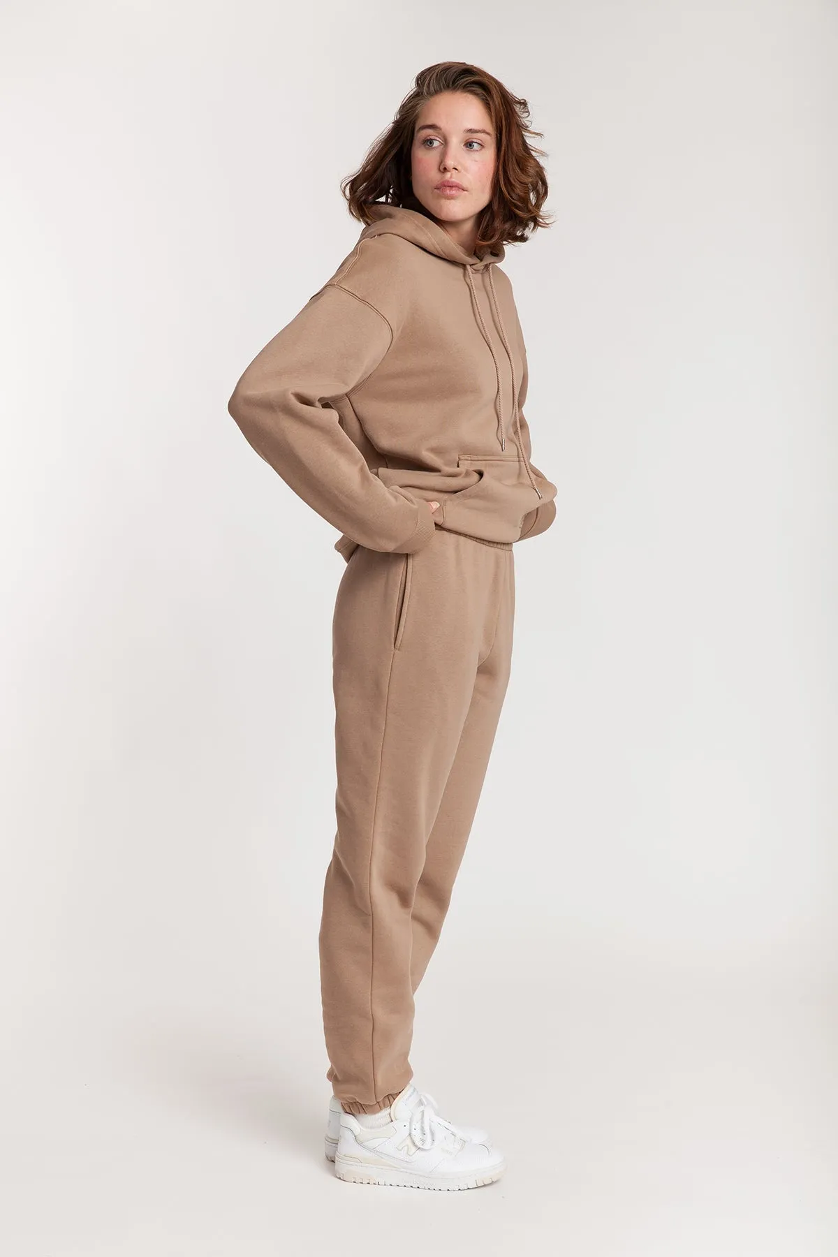 Fleece Oversized Hoodie in Camel sold by Lazypants product image thumbnail 3
