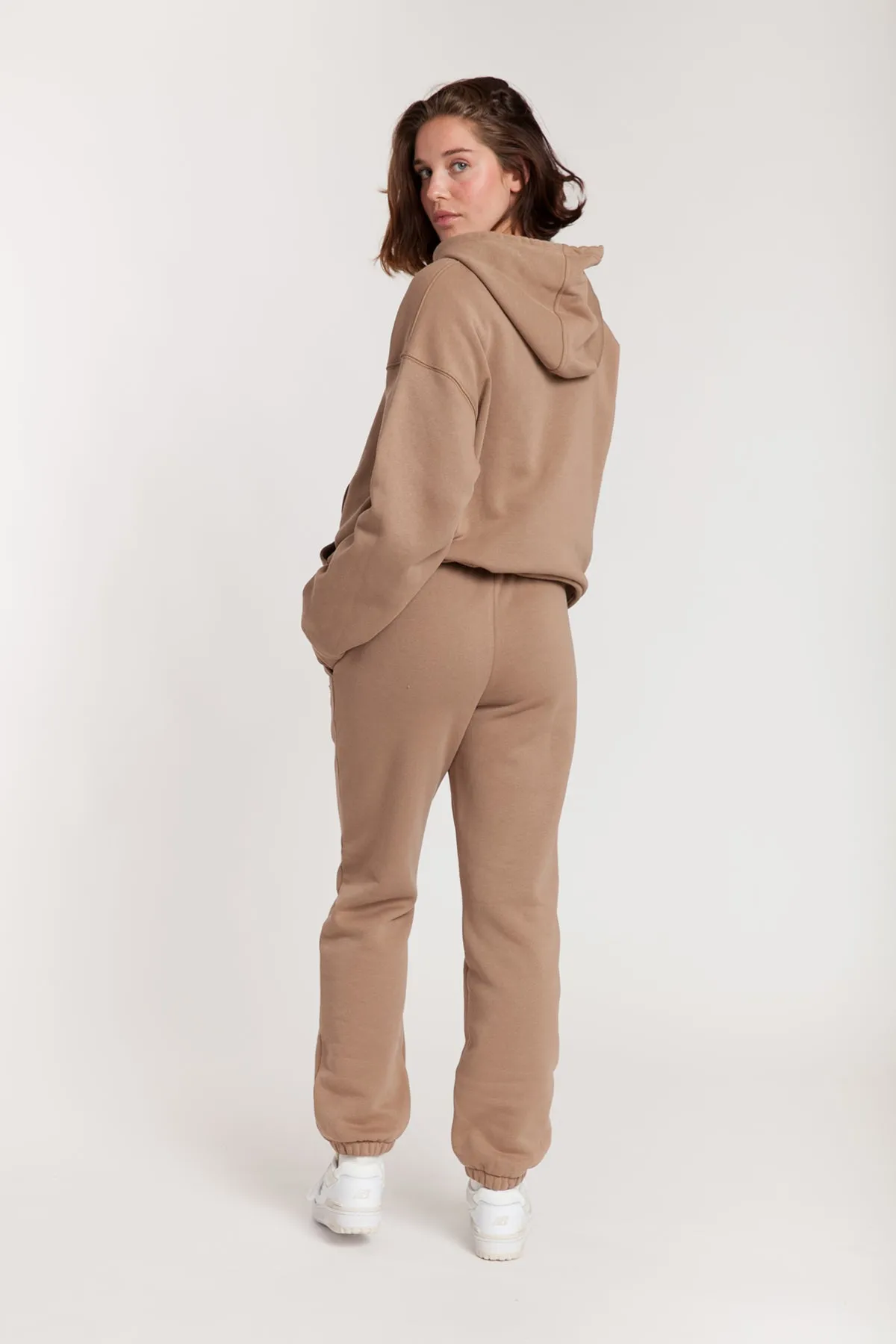 Fleece Oversized Hoodie in Camel sold by Lazypants product image thumbnail 4