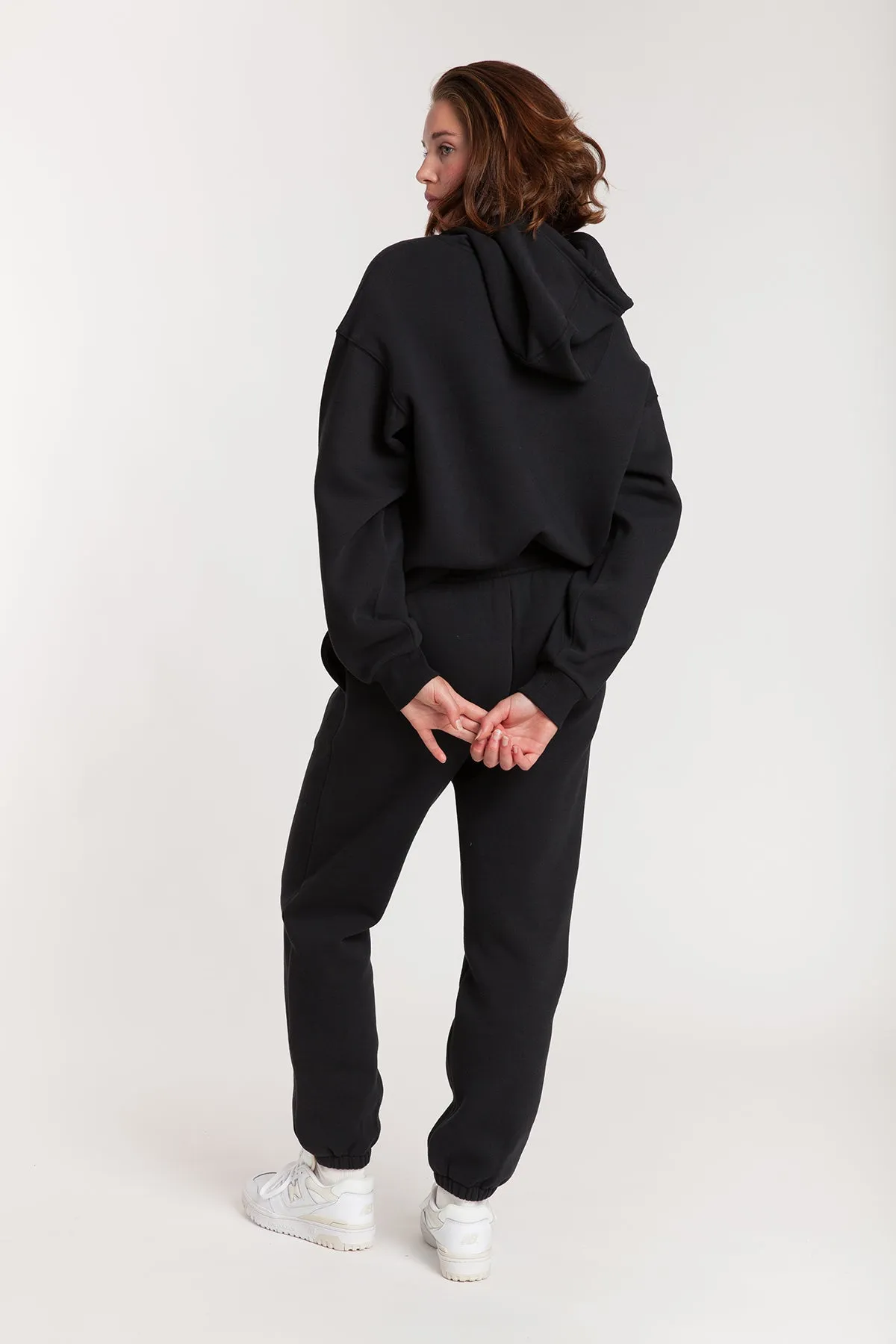 Fleece Oversized Hoodie in Black sold by Lazypants product image thumbnail 4