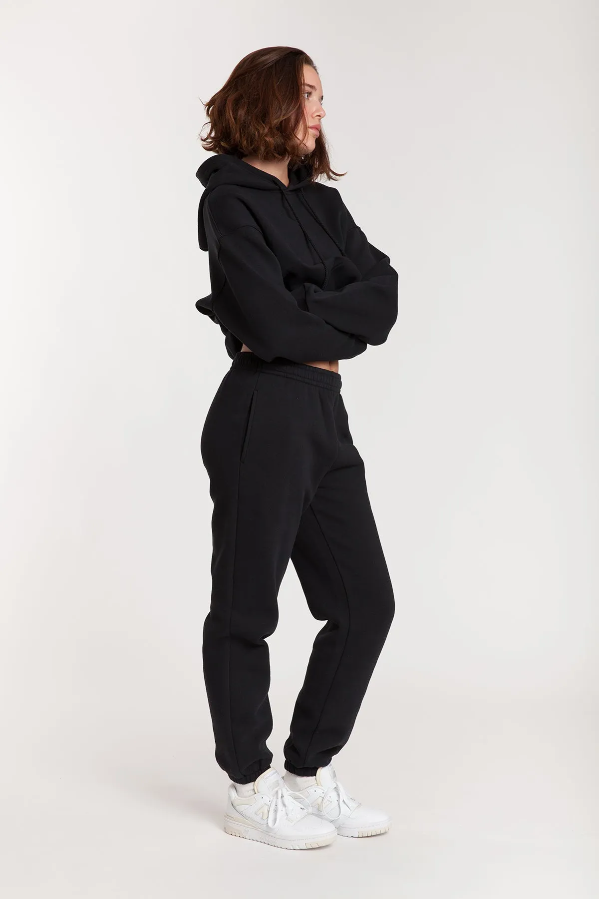 Fleece Oversized Hoodie in Black sold by Lazypants product image thumbnail 3