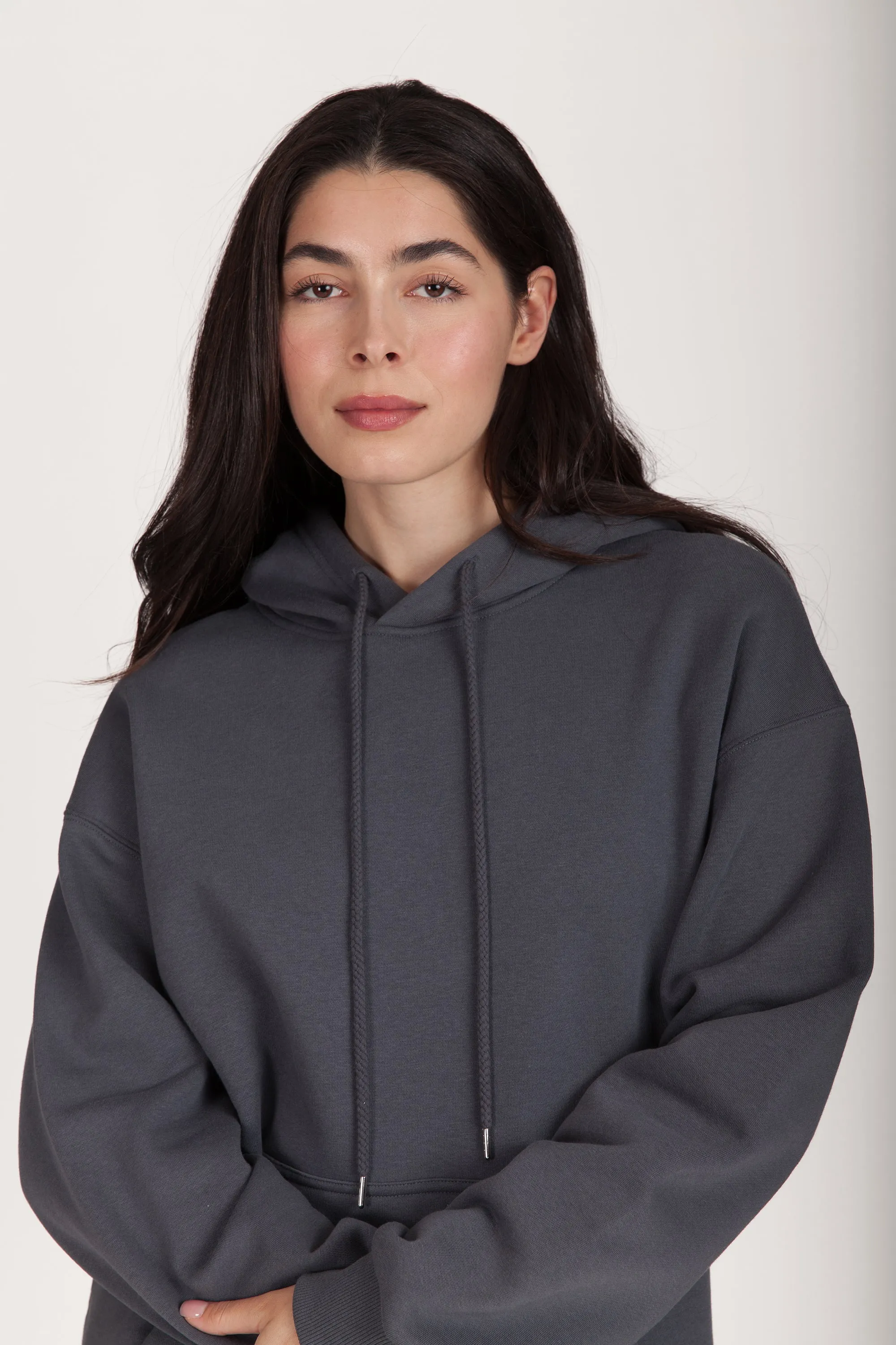 Fleece Oversized Hoodie in Navy Wash sold by Lazypants product image thumbnail 5