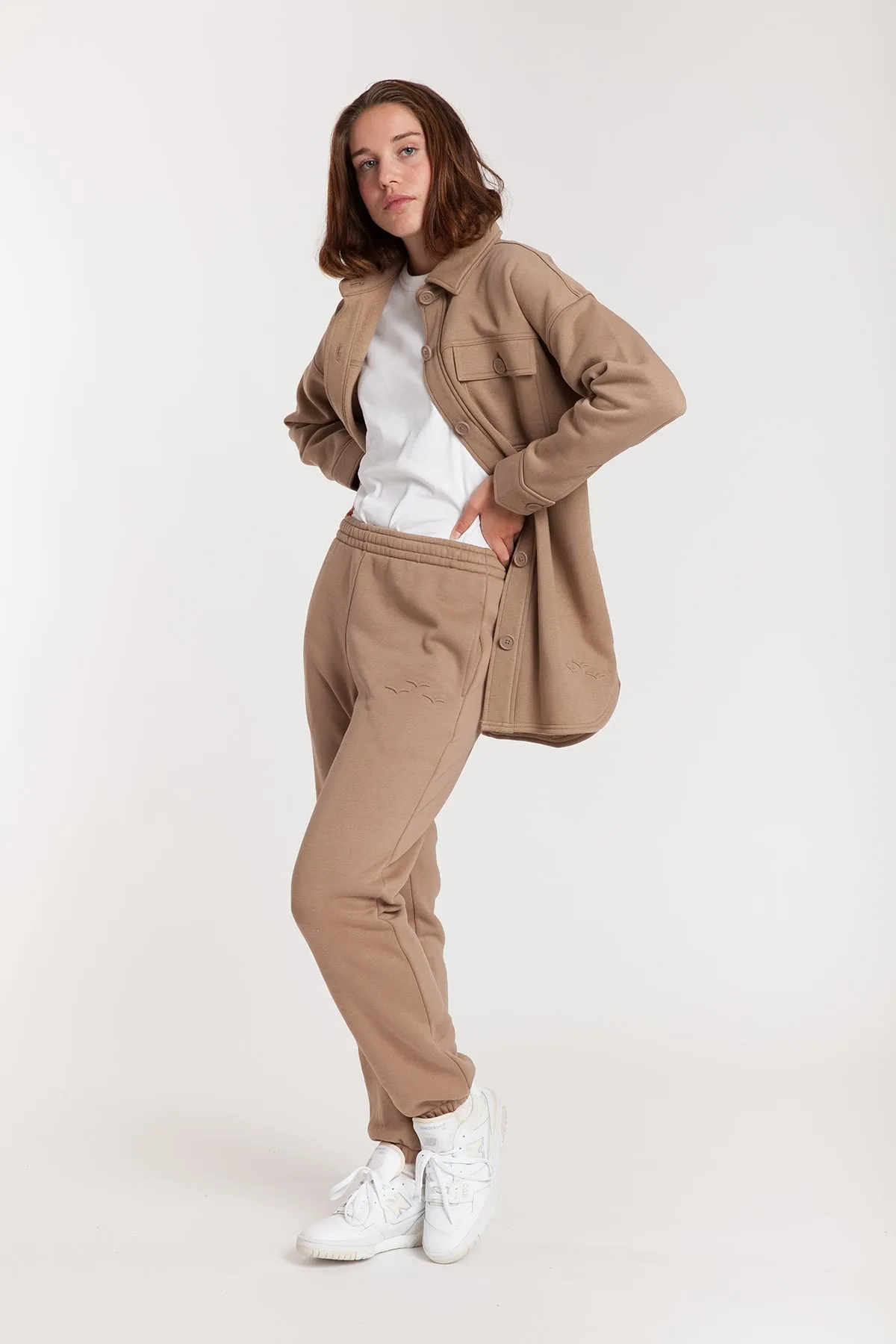 Fleece Shacket in Camel sold by Lazypants product image thumbnail 2