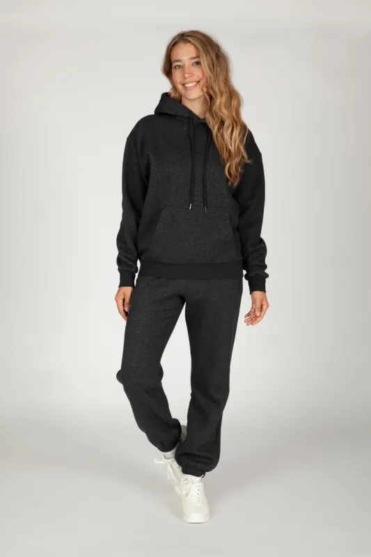 Women's tracksuit in dark heather grey sold by Lazypants