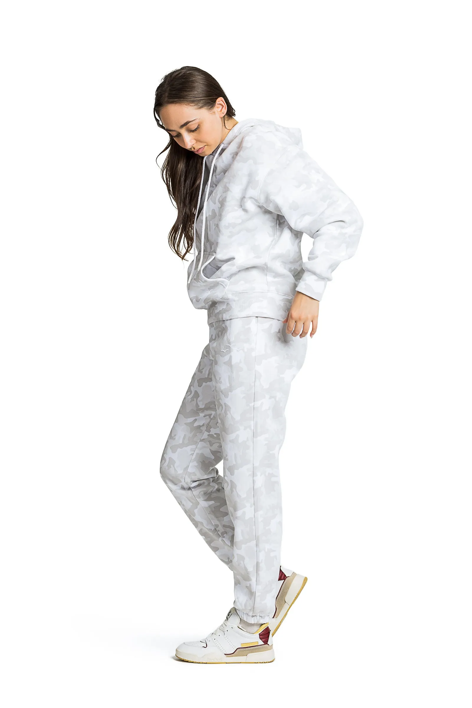 Women's tracksuit in winter white camo sold by Lazypants product image thumbnail 3