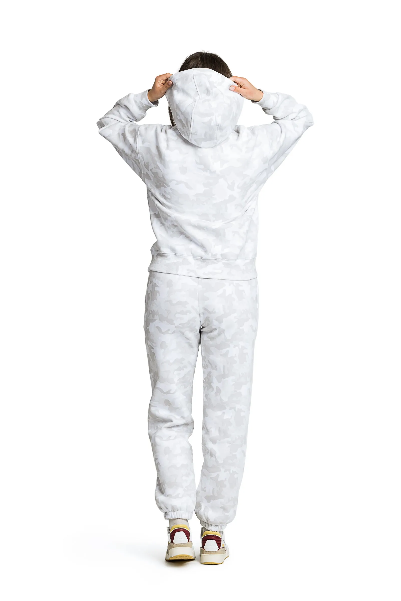 Women's tracksuit in winter white camo sold by Lazypants product image thumbnail 2