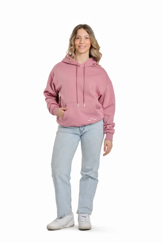 Chlo Relaxed Fit Hoodie in orchid pink sold by Lazypants